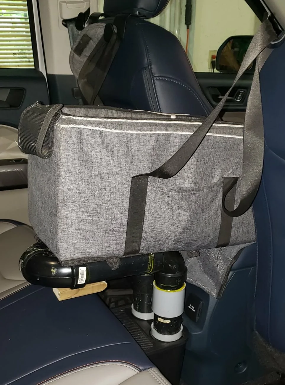 Ford Maverick Cobbled together a bed for my Shih Tzu 20260801_125101