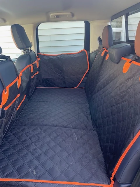 Ford Maverick Cobbled together a bed for my Shih Tzu Maverick052