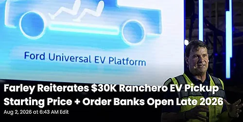 Rivian Ford $30K Midsize EV Pickup (Ranchero) - News & Info {filename}