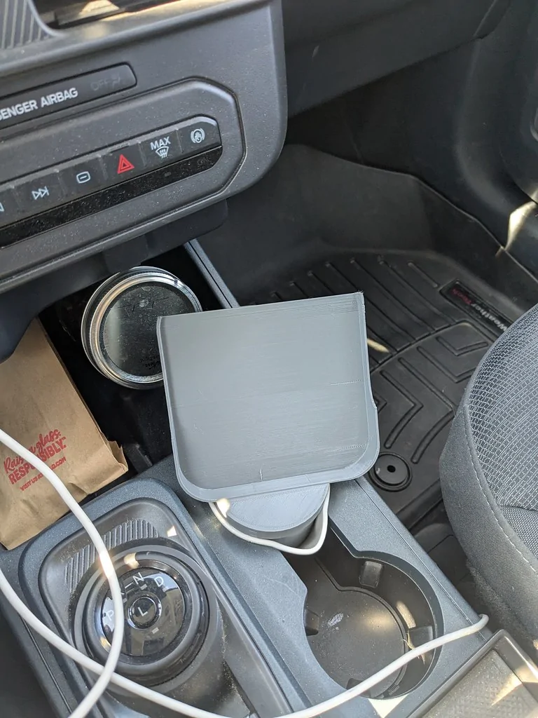 Ford Maverick 3D print CD player mount 55443521164_14c672cc74_