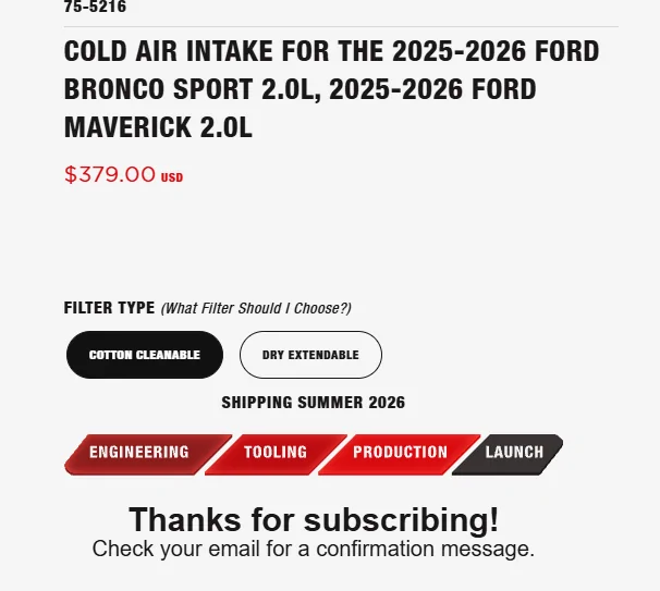 Ford Maverick S&B intake installed. What a difference 1786382058726-e2