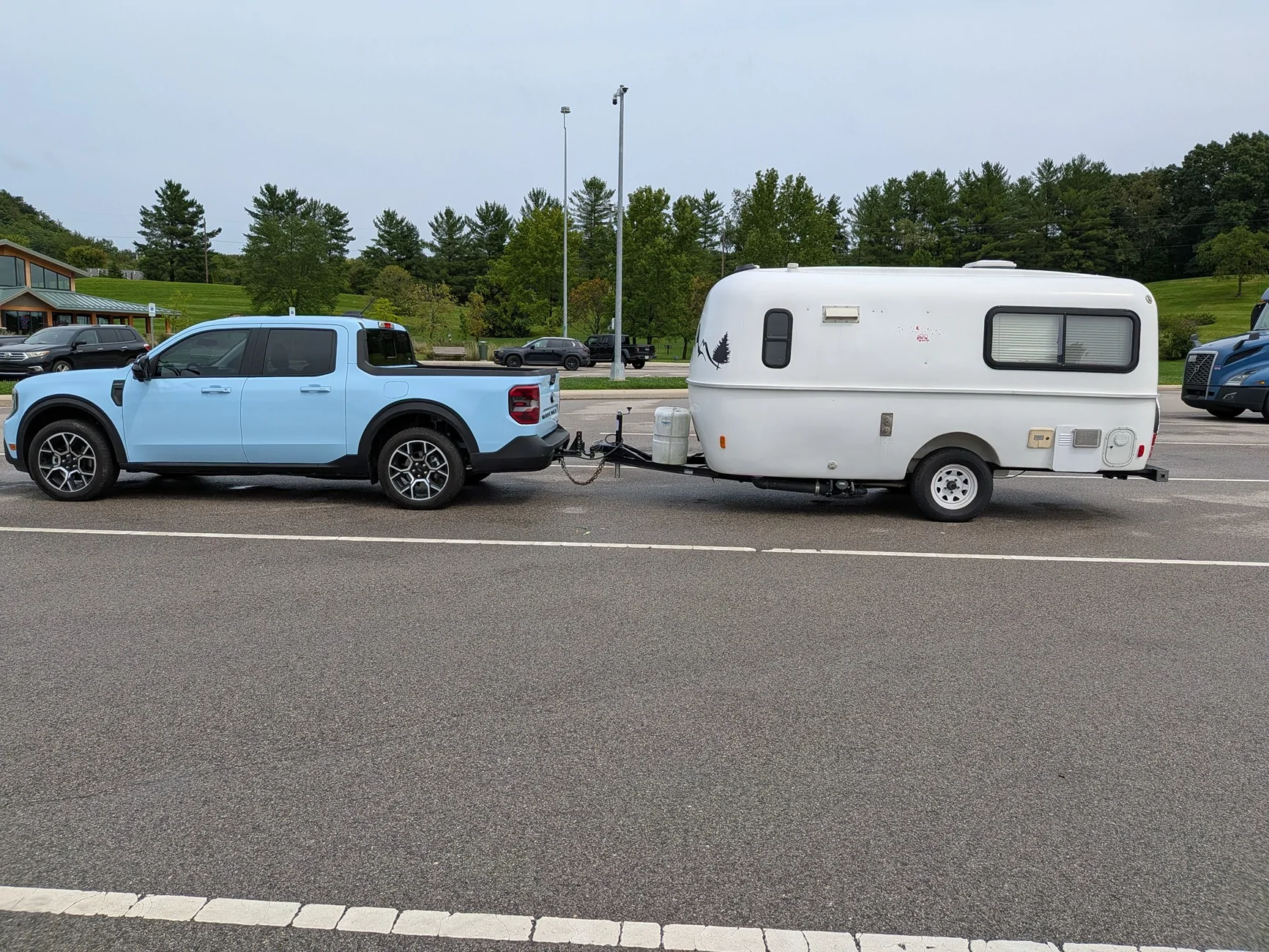 Ford Maverick First trip out towing a Casita trailer. PXL_20260811_194454980