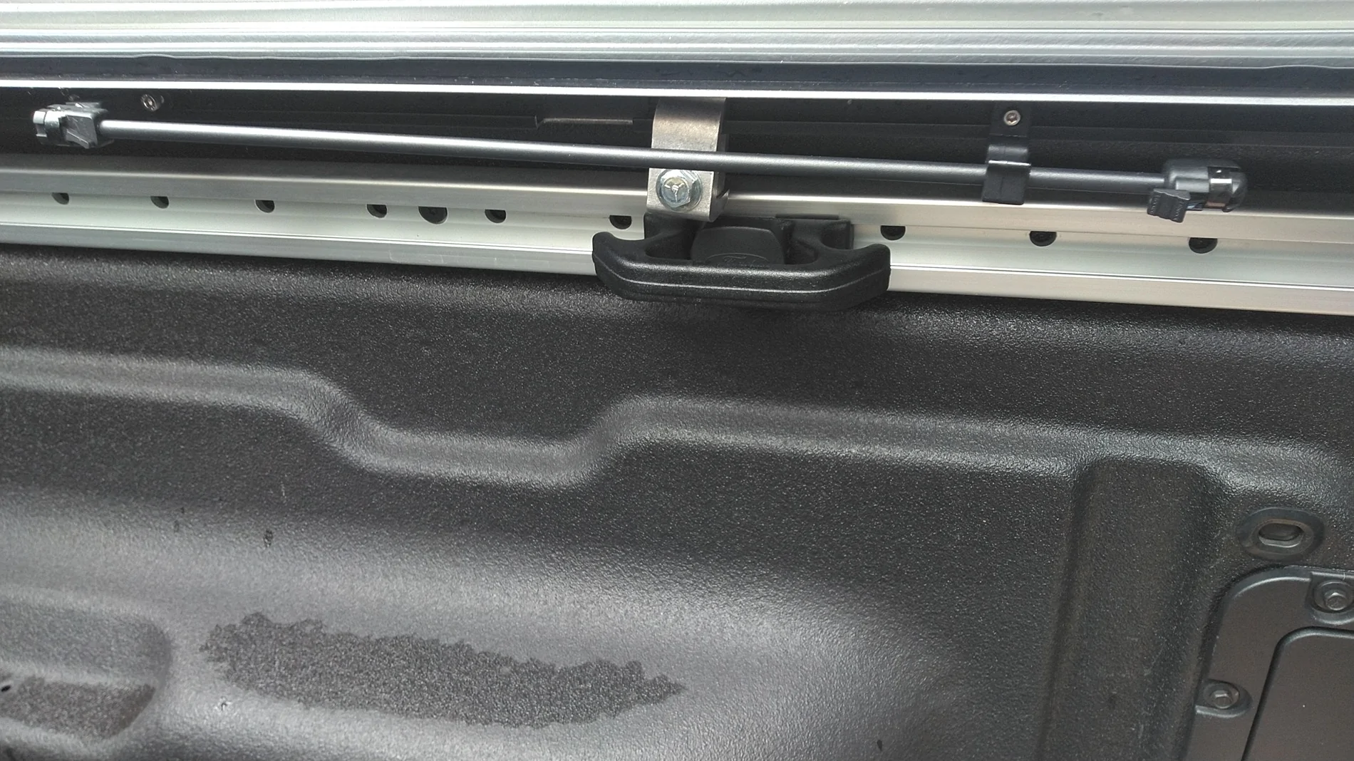 Ford Maverick Tonneau covers and Ford OEM cargo rail system. clampclearanc