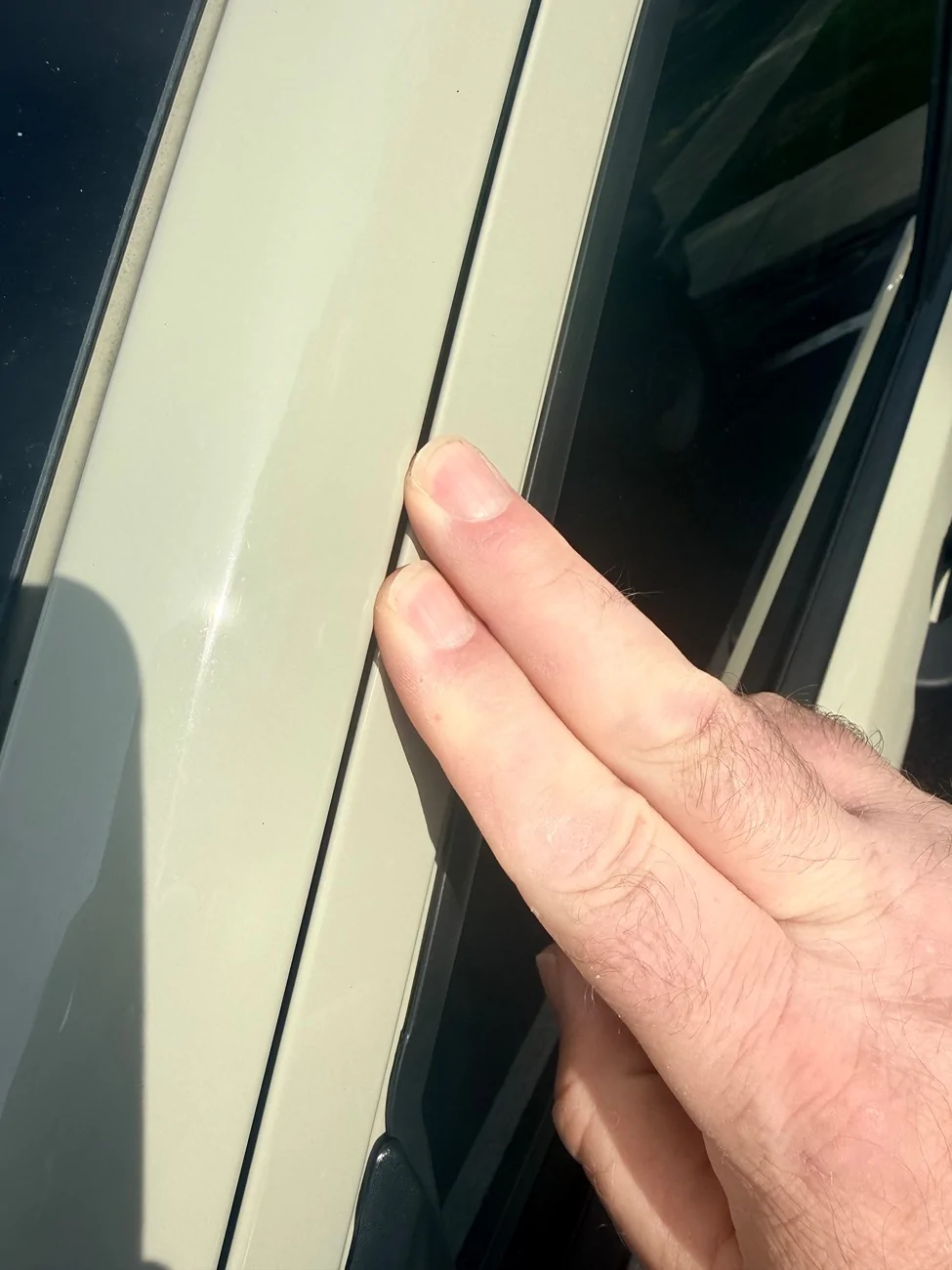 Ford Maverick Front passenger door is inset / not level with the A-pillar IMG_3500