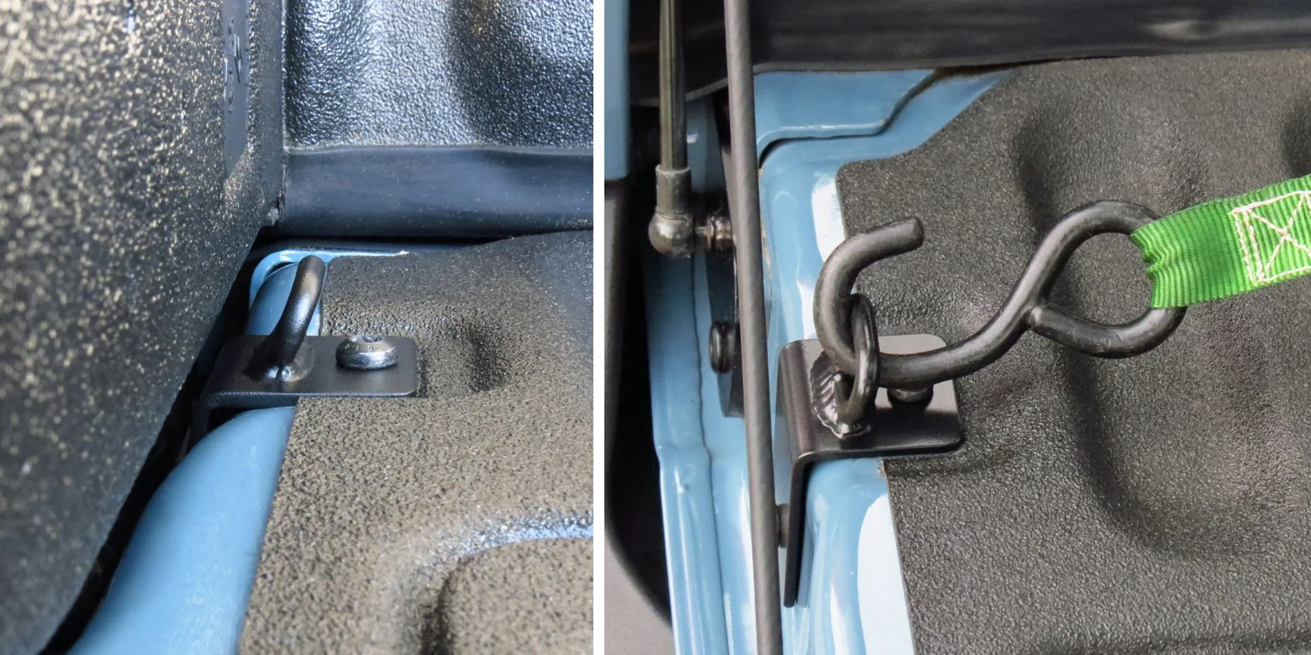 Ford Maverick Tailgate Tie Down Bracket, Clears Tailgate Assist Strut BRACKET 2 SM