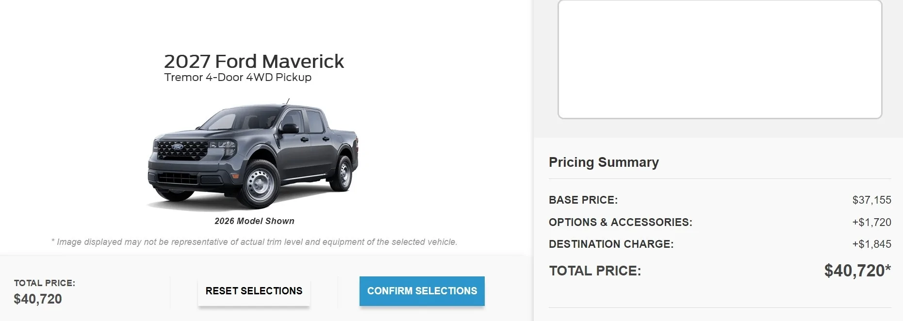 Ford Maverick 2027 Order Bank opening delayed Screenshot 2026-08-18 134209
