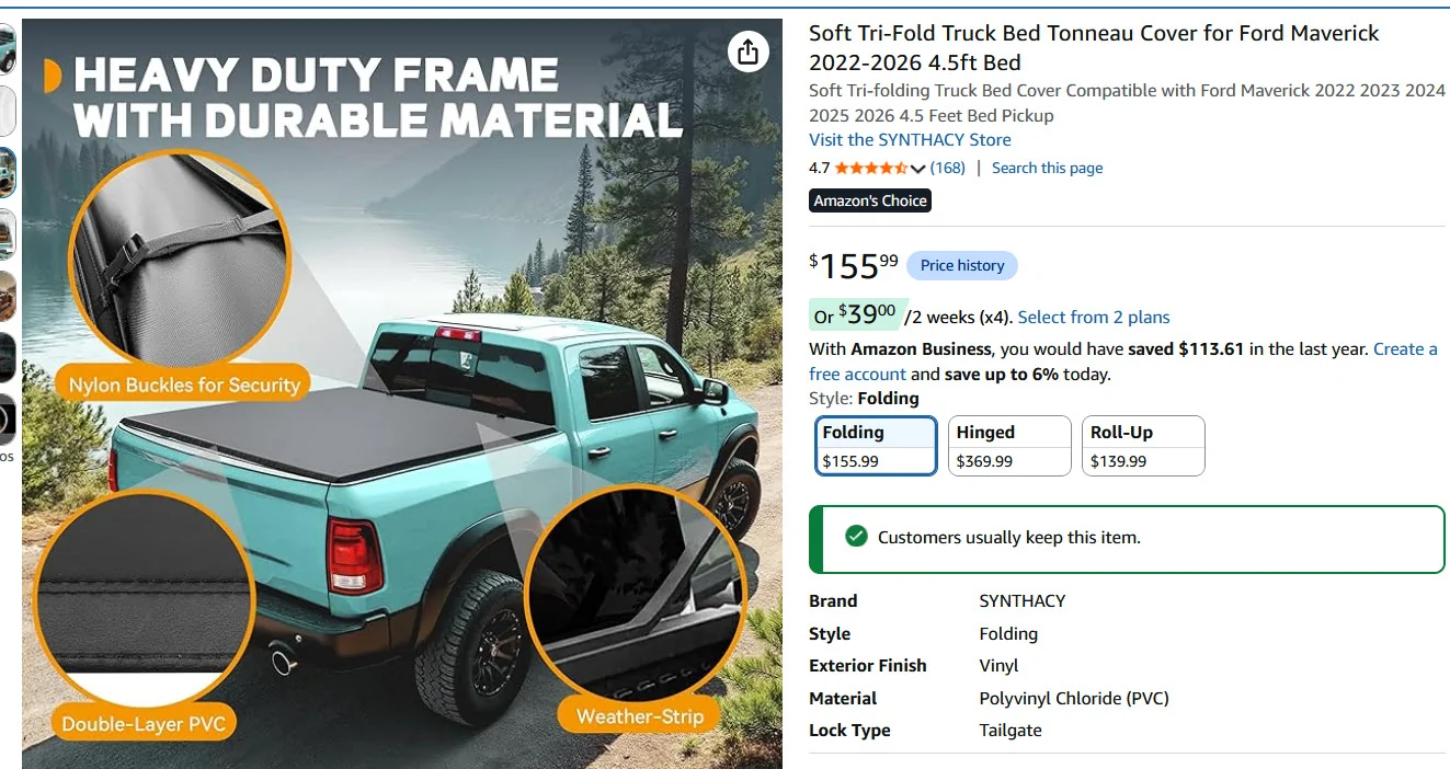 Ford Maverick RHINO LINING? cover