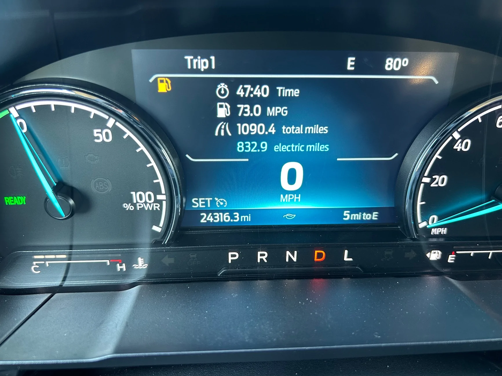 Ford Maverick Going for 1000 miles in one tank. The result is…. (Hybrid Maverick) IMG_1372