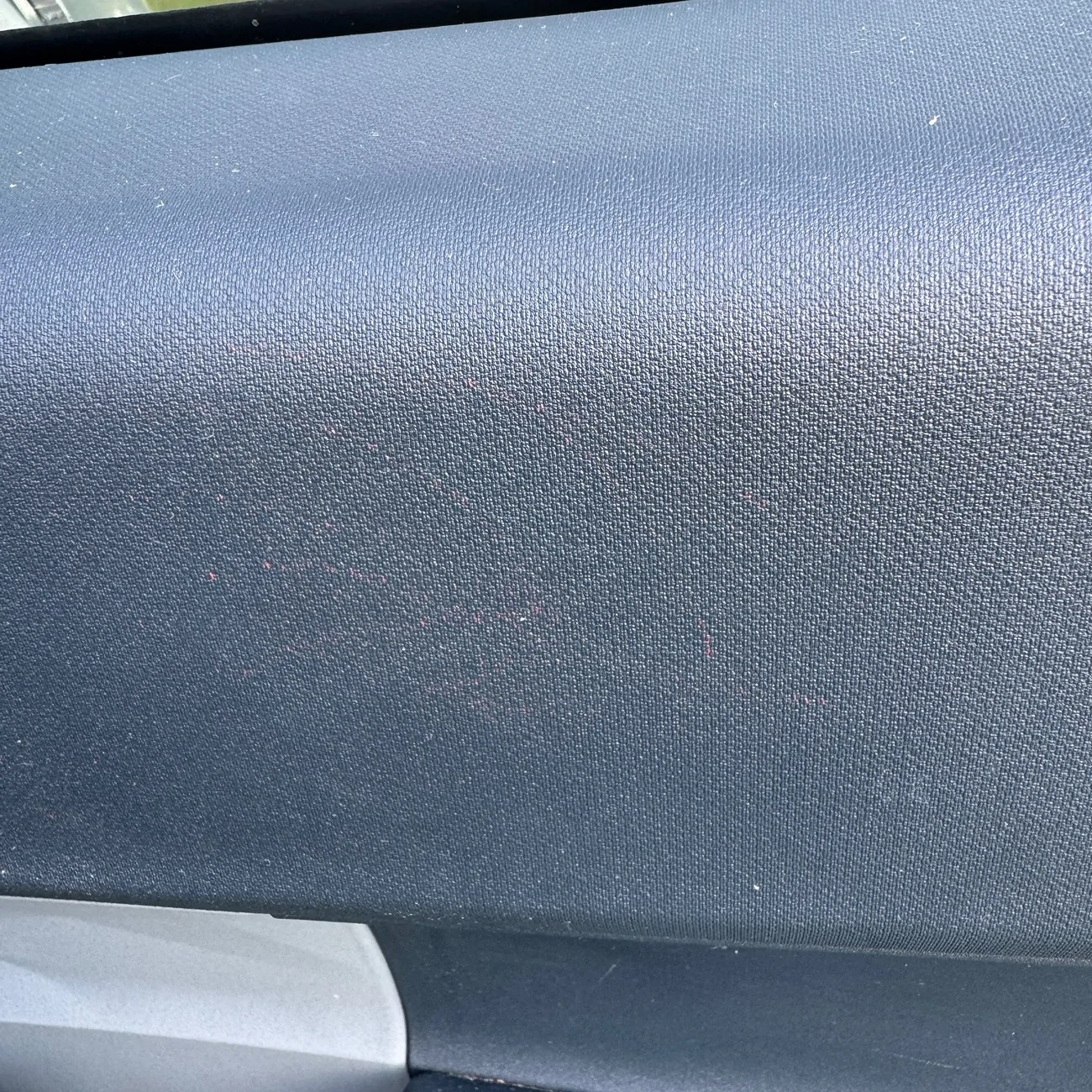 Ford Maverick Crayon on inside plastic trim IMG_7585