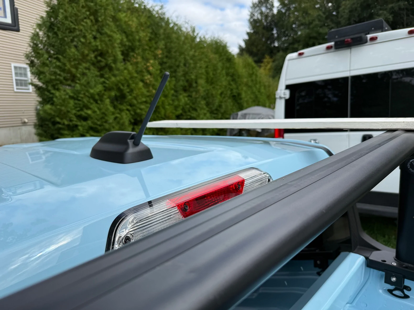 Ford Maverick Height adjustable ladder bed rack install IMG_3733