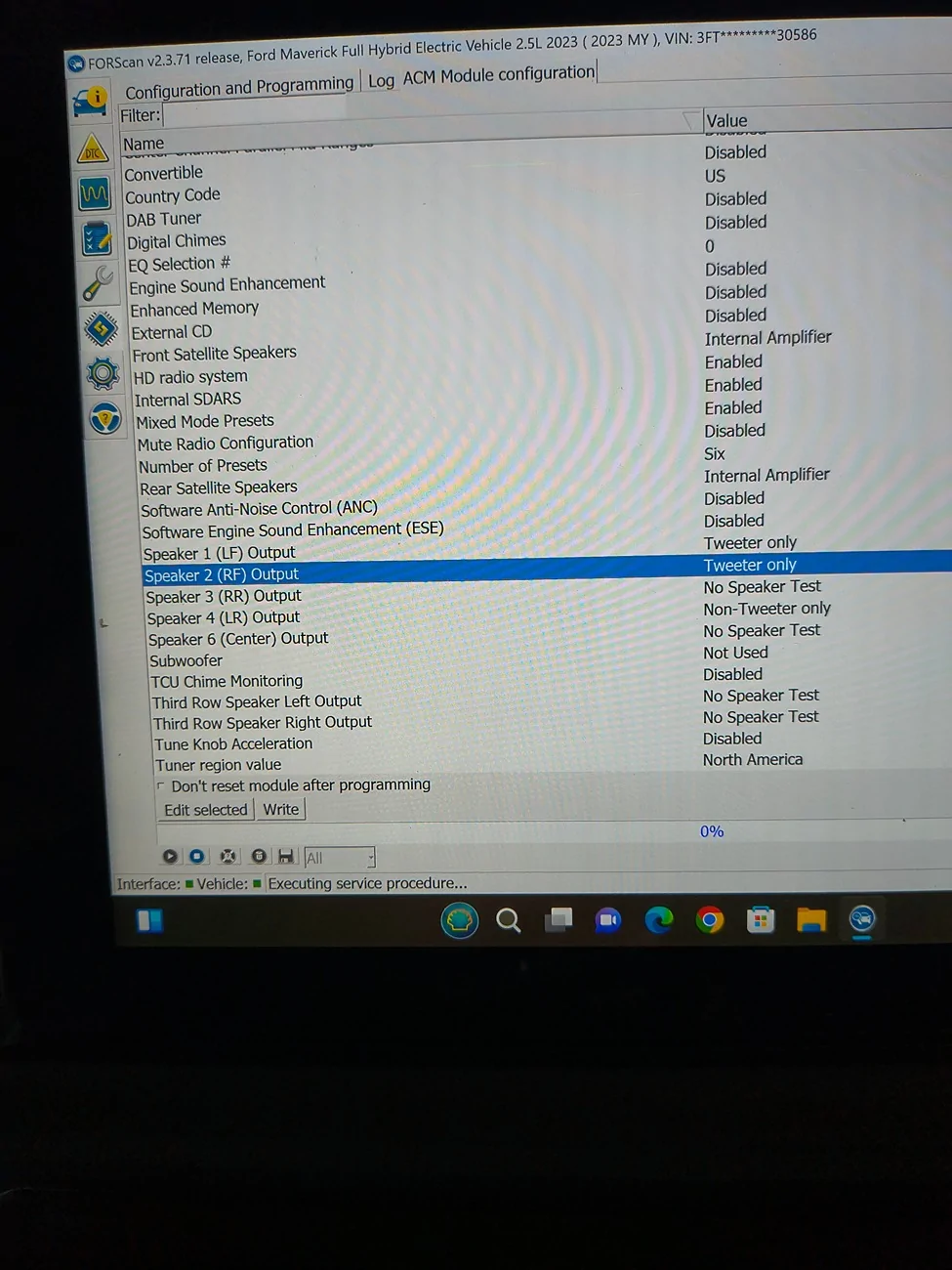 Ford Maverick Need help with my speaker settings 1000006980