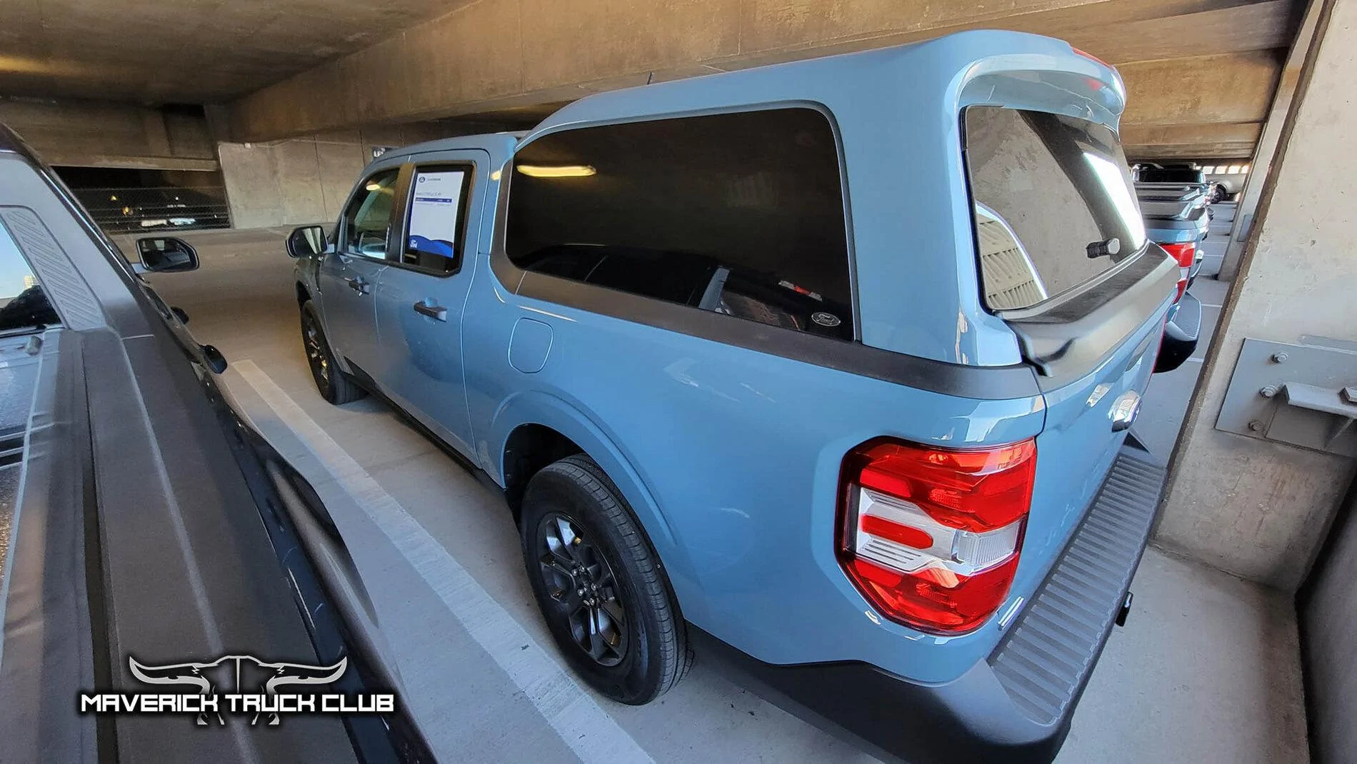 Ford Maverick Pics: Maverick Bed Cap Topper (SnugTop) + seat covers + First Edition Maverick + Molded Splash Guards snugtop-bed-cap-topper-2022-ford-maverick2-jpg