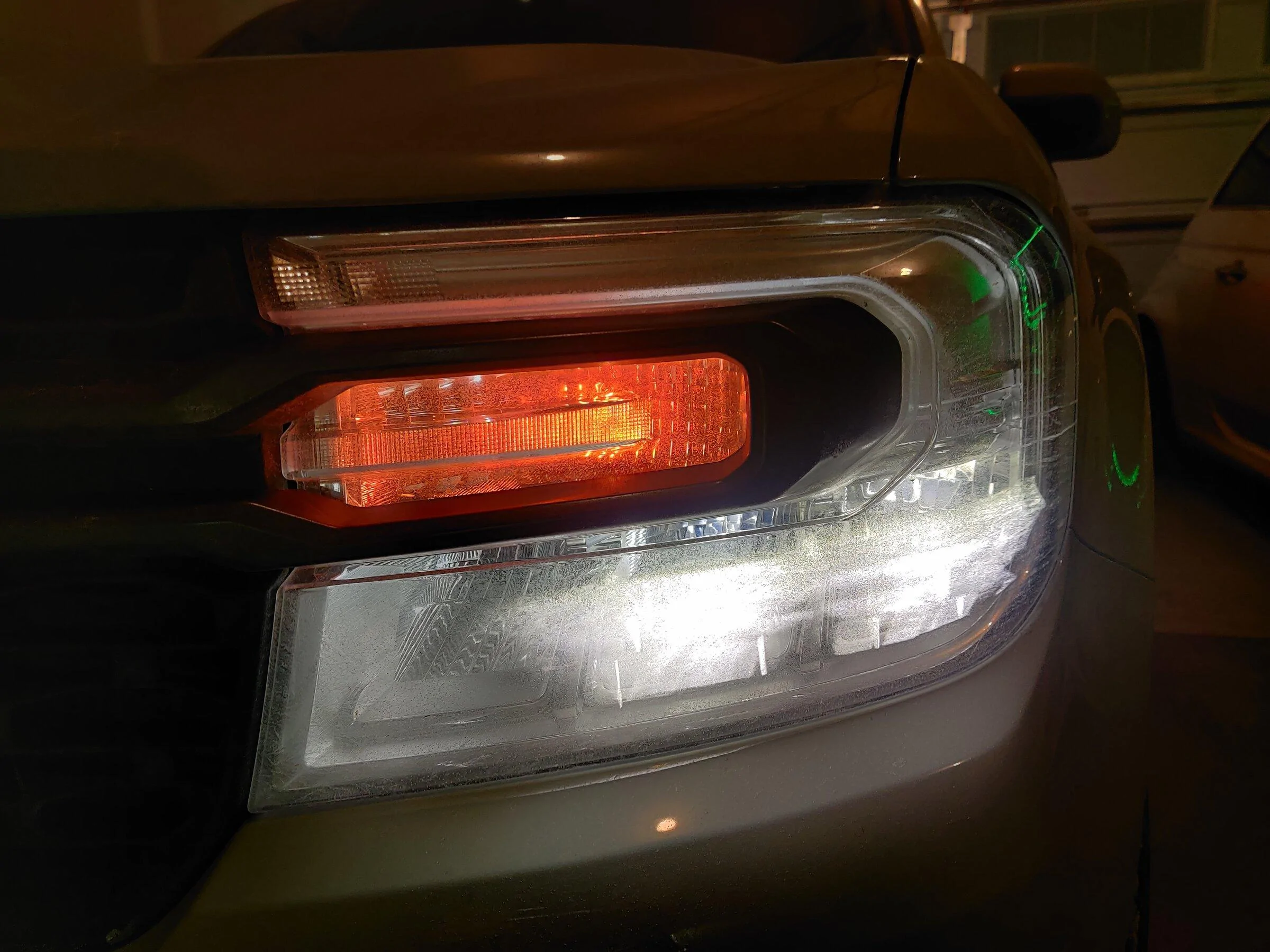 Ford Maverick Installed: Lasfit 4257 Canbus Switchback LED Turn Signal Light Bulbs IMG_20211229_181540