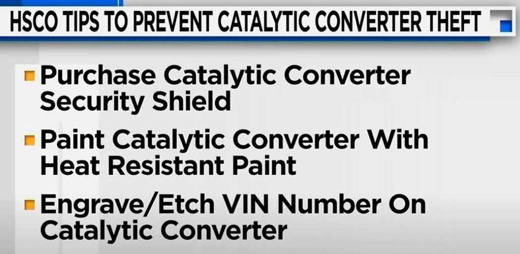 Ford Maverick Hybrid Catalytic Converter Theft Captur