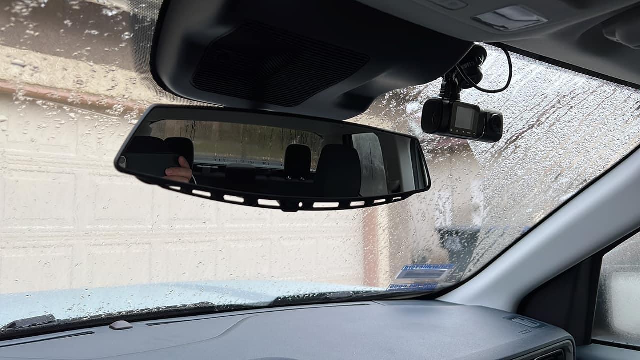 Ford Maverick OEM floor mats and convex rear view mirror installed D526E47D-E33A-49FE-9A80-943FB186178E