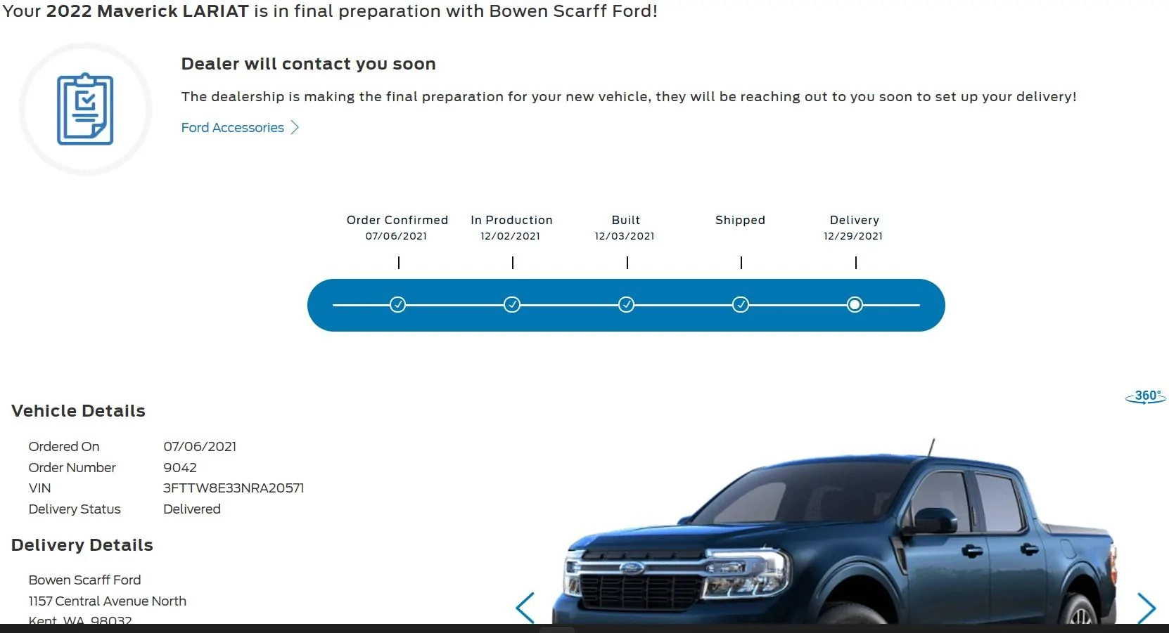 Ford Maverick Hybrid XL received. First Impressions. Delivered 12-29-21 2021-12-30 152407