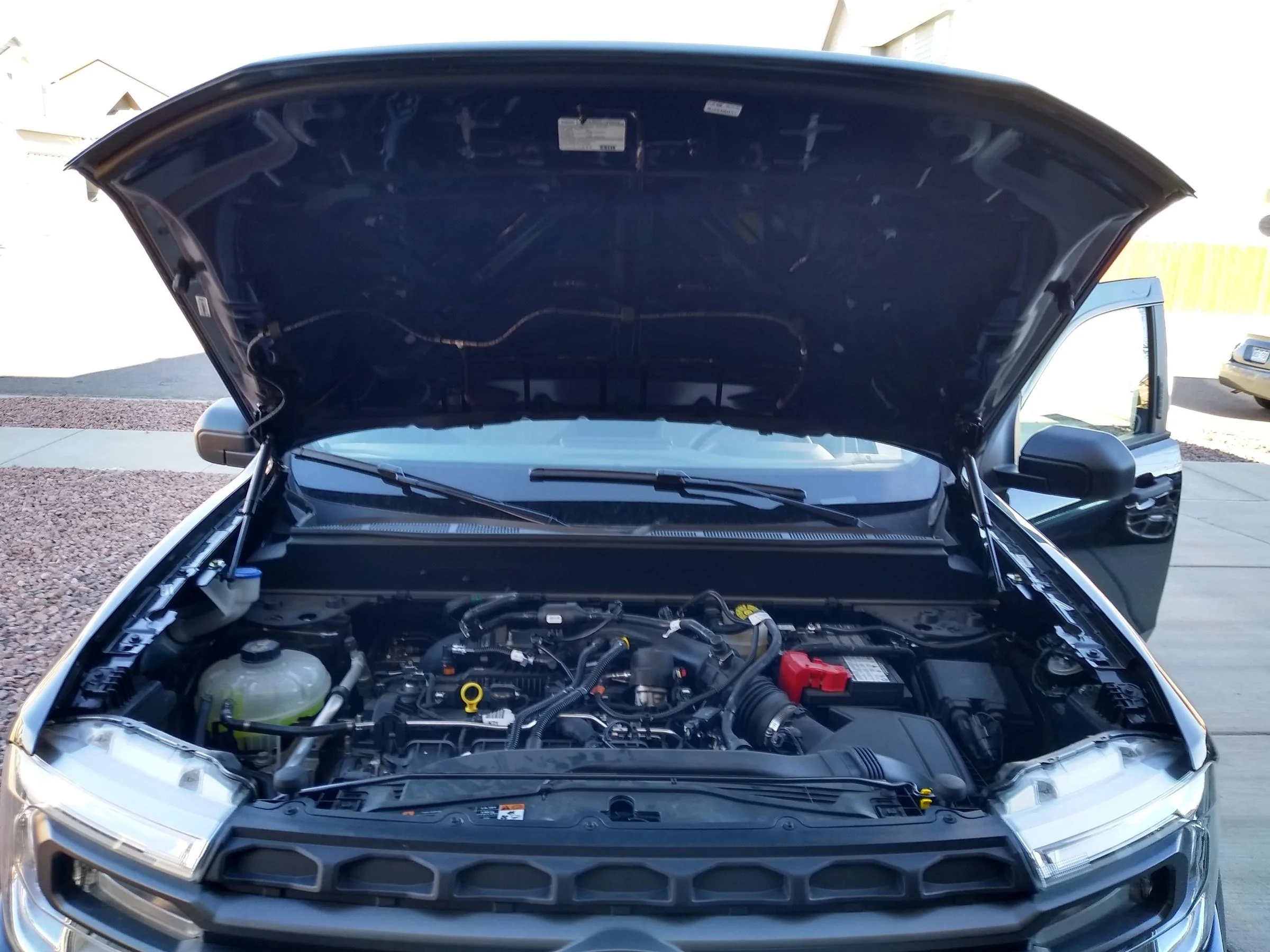 Ford Maverick MRT Hood Struts installed 6P5aJE