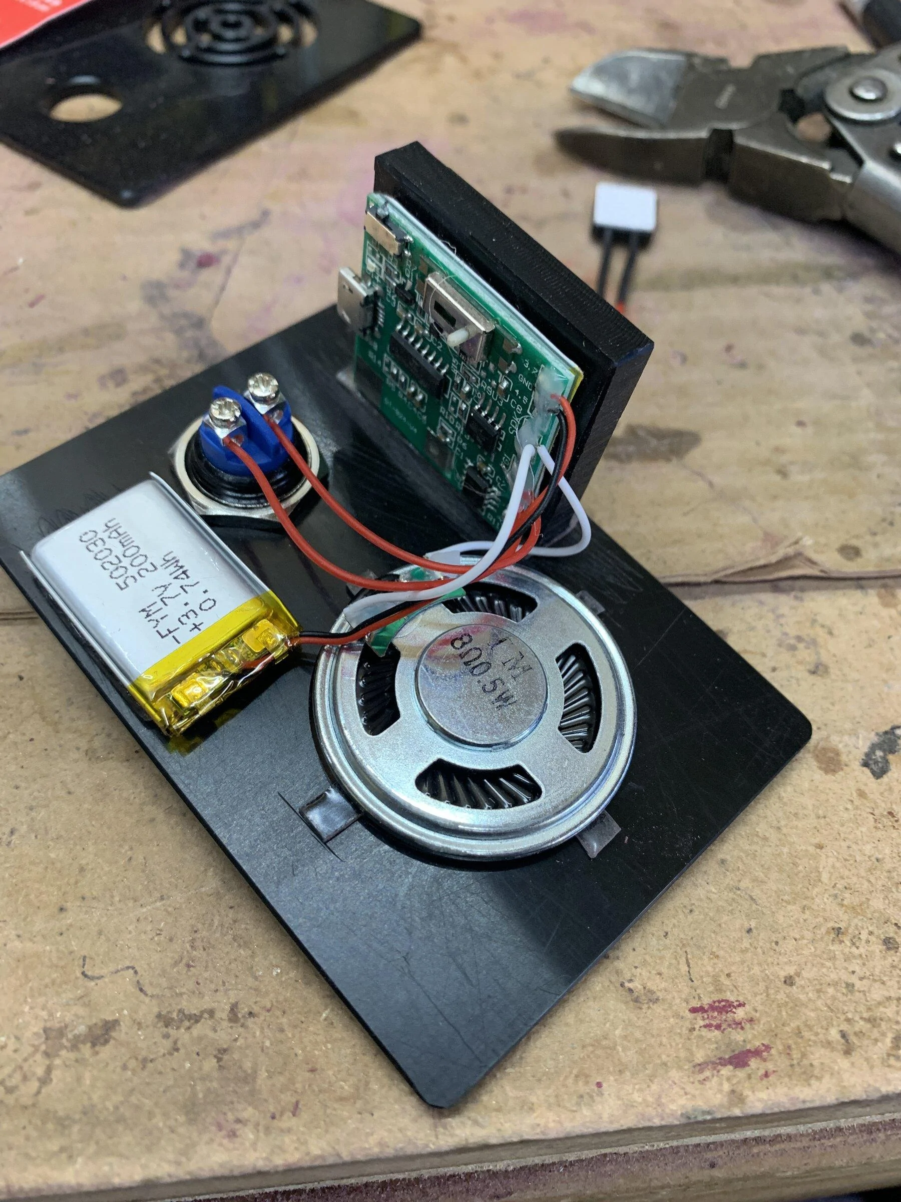 Ford Maverick Infotainment Cubby Speaker Mount IMG_6940