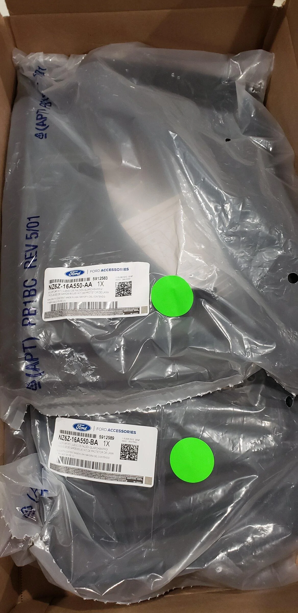 Ford Maverick New Ford OEM Mud Guards 20220101_104311