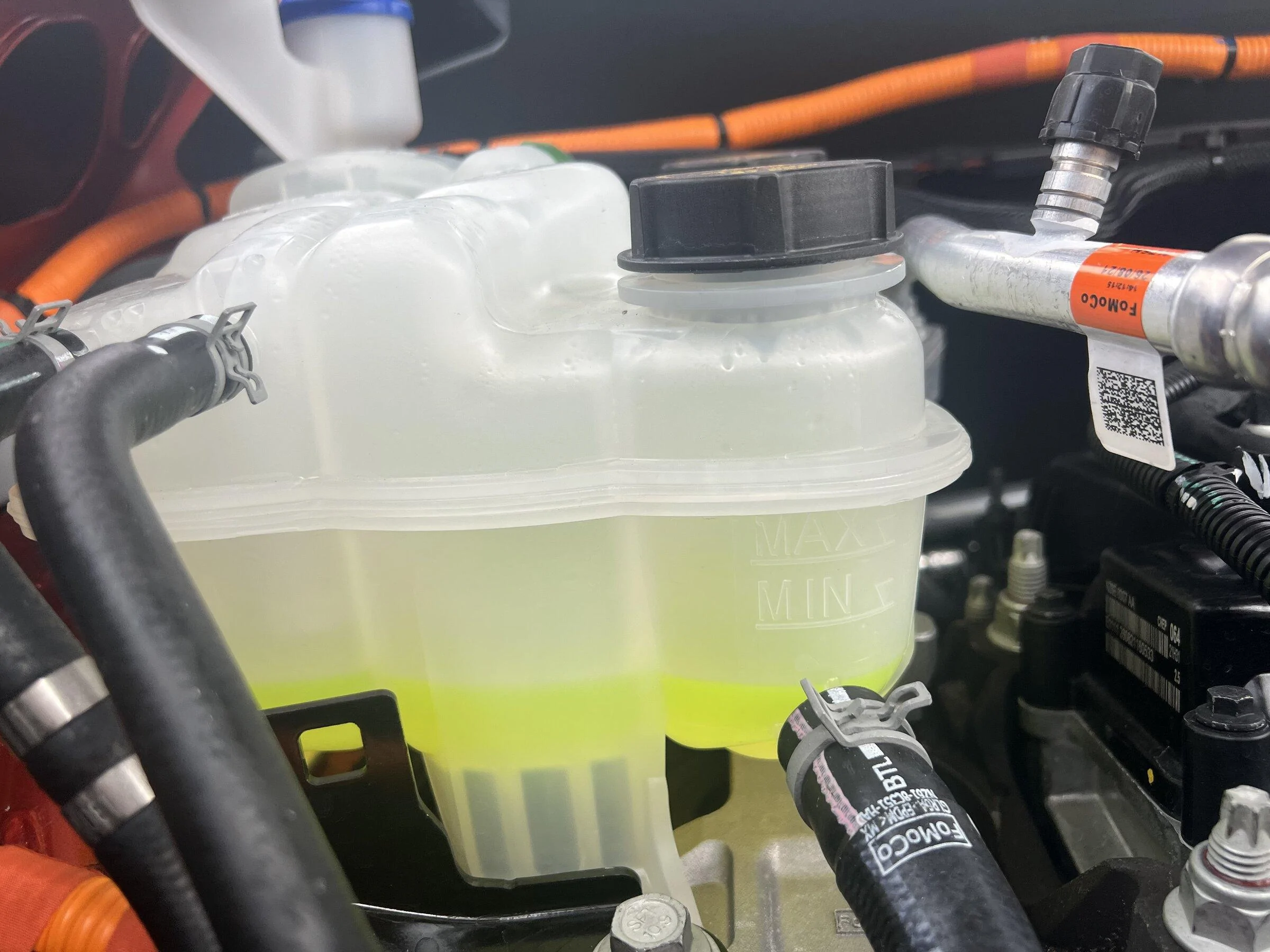 Ford Maverick Hybrid engine coolant IMG_0333