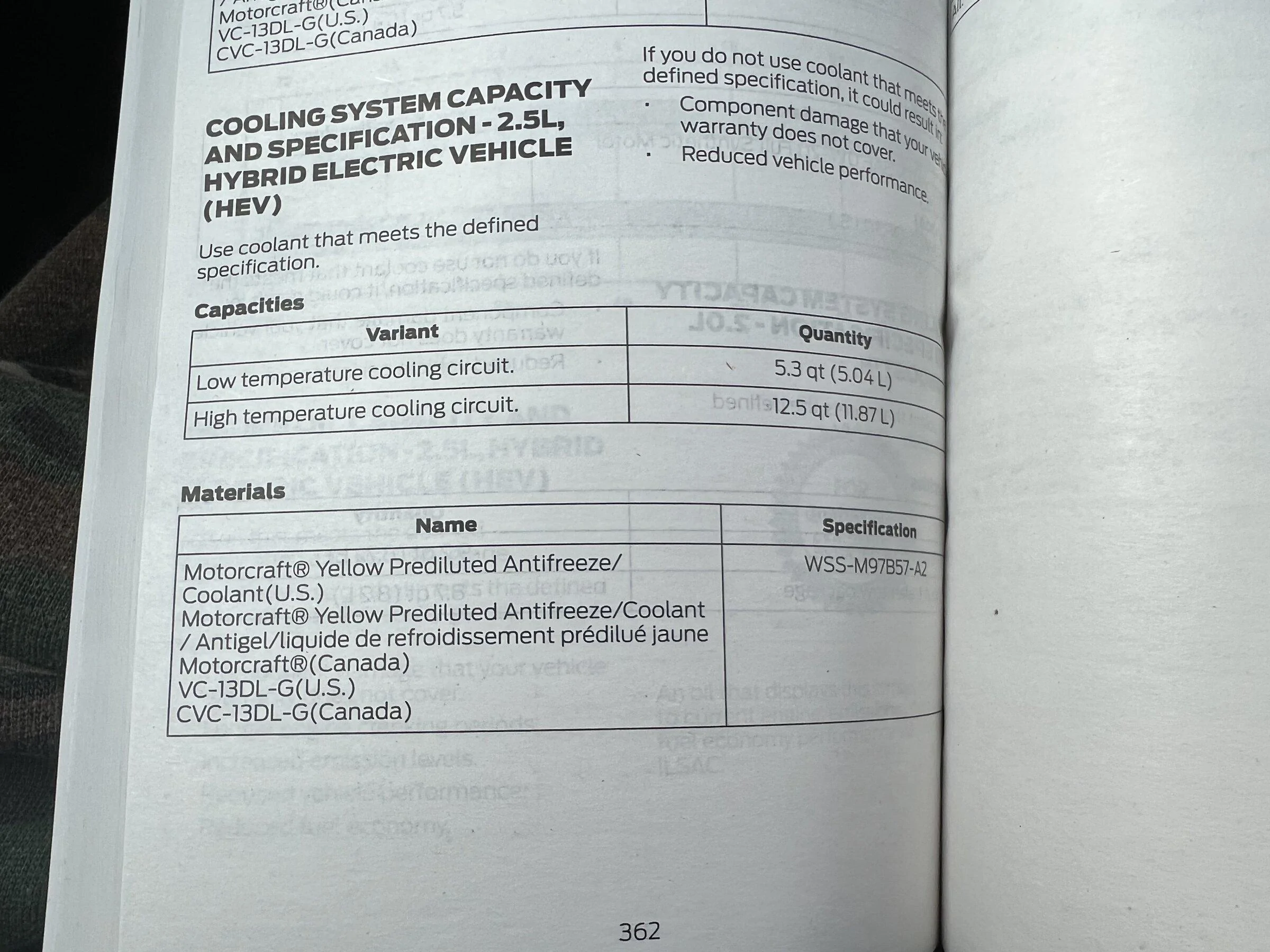 Ford Maverick Hybrid engine coolant IMG_0335