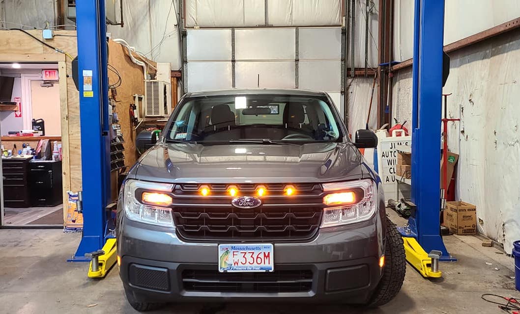 Raptor style grille lights 2022 Ford Maverick 1.jpg