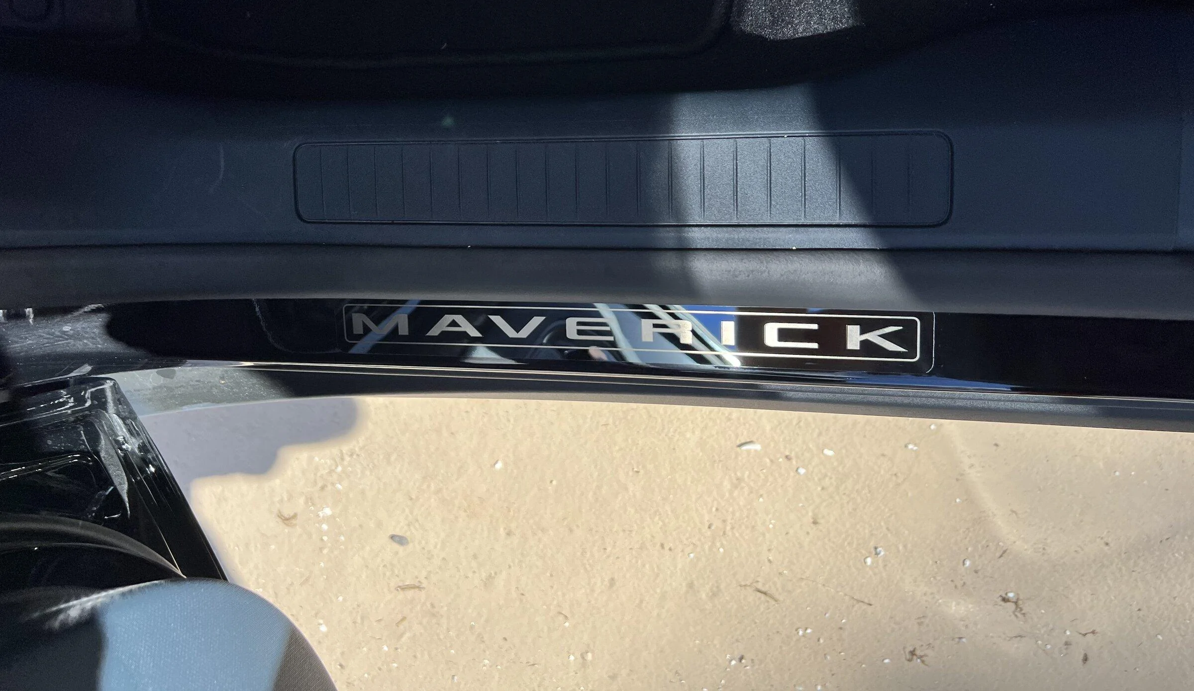 Ford Maverick Door Sill Plates installed A2619819-E858-4ABB-827A-E8C86E7F05EA