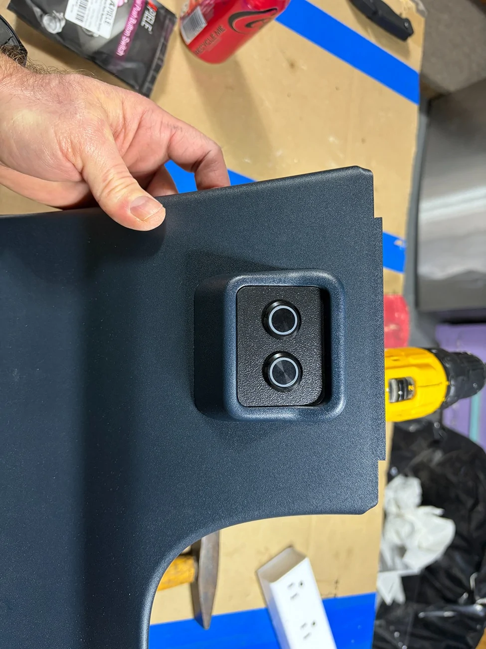 Ford Maverick Aux Switch / Fog Light Switch and custom dashboard panel DIY 1792399630989-fy
