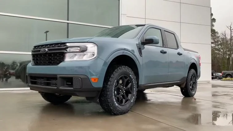 Ford Maverick Maverick on Rough Country 2" Lift Kit and BFGoodrich AT 245/65/R17 Tires w/ White Letters 2022 Ford Maverick on Rough Country 2%22 Lift Kit and BFGoodrich AT 235:65:R17 Tires 1