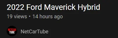 Ford Maverick The NetCarTube YouTube channel is SPAM! 1641343419268
