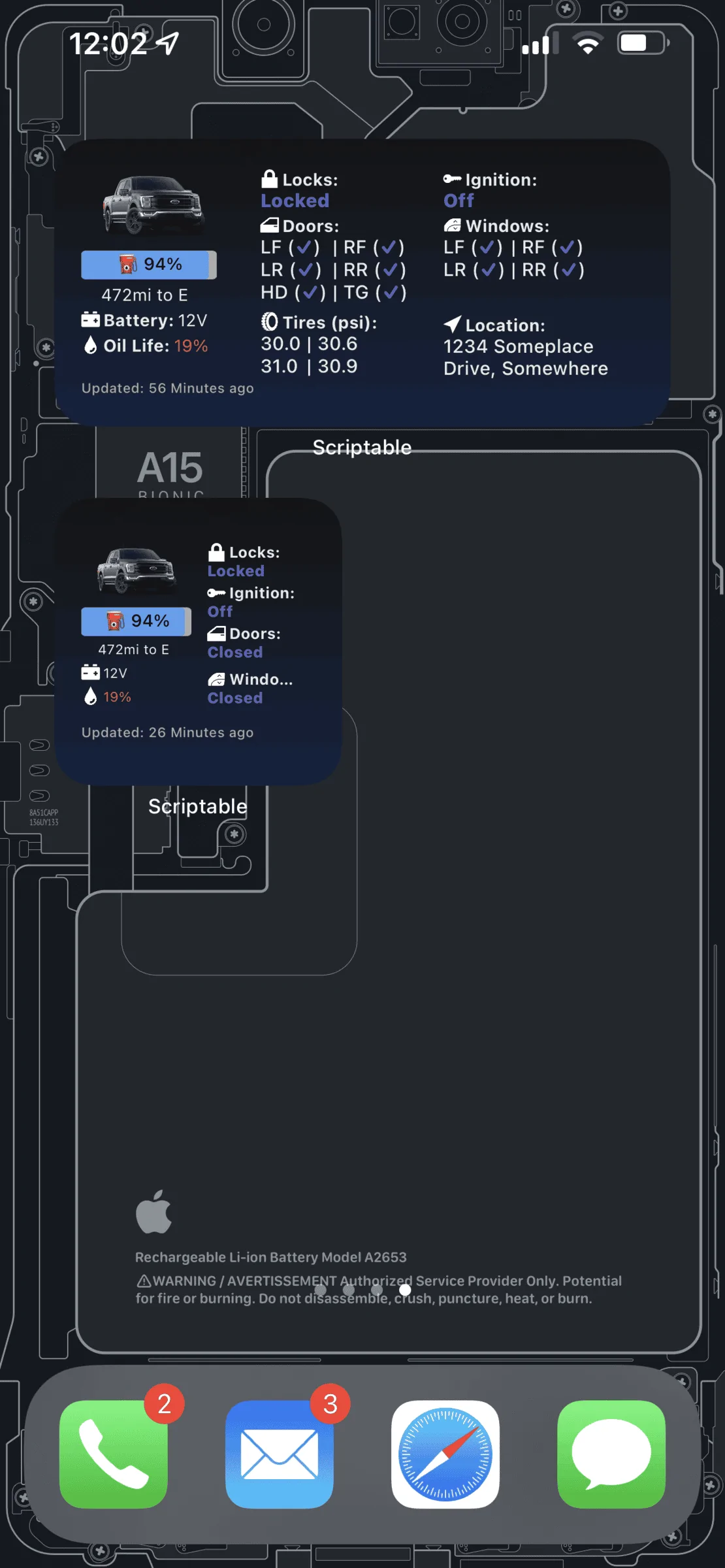 Ford Maverick 📱 Scriptable FordPass Widget For Maverick (iOS, iPad, MacOS) IMG_0434