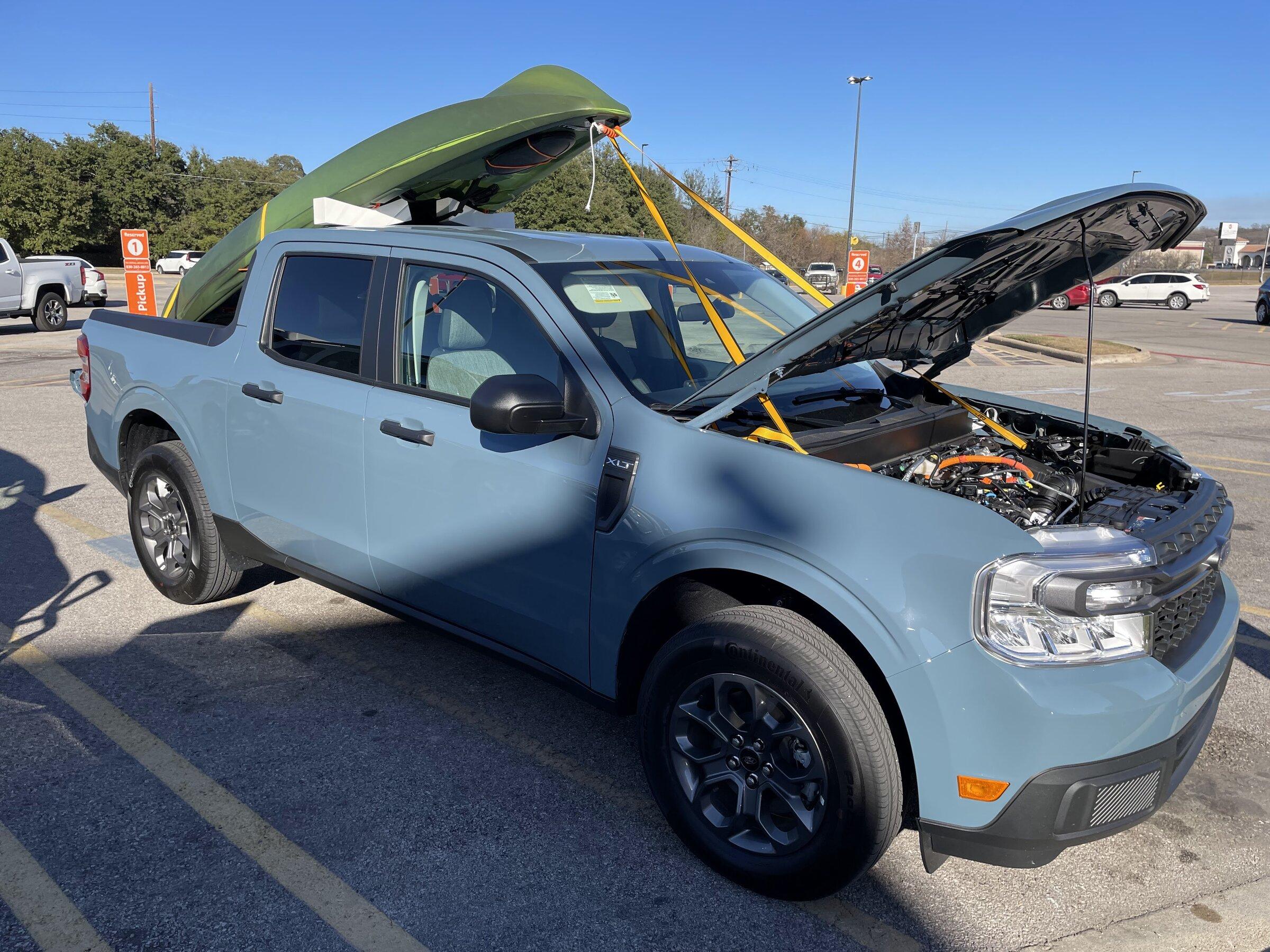 Ford Maverick Roof Rack vs Bed Rack, which is better for long Kayak? 228A6054-4E6A-4247-B32F-3C0ED034AD94