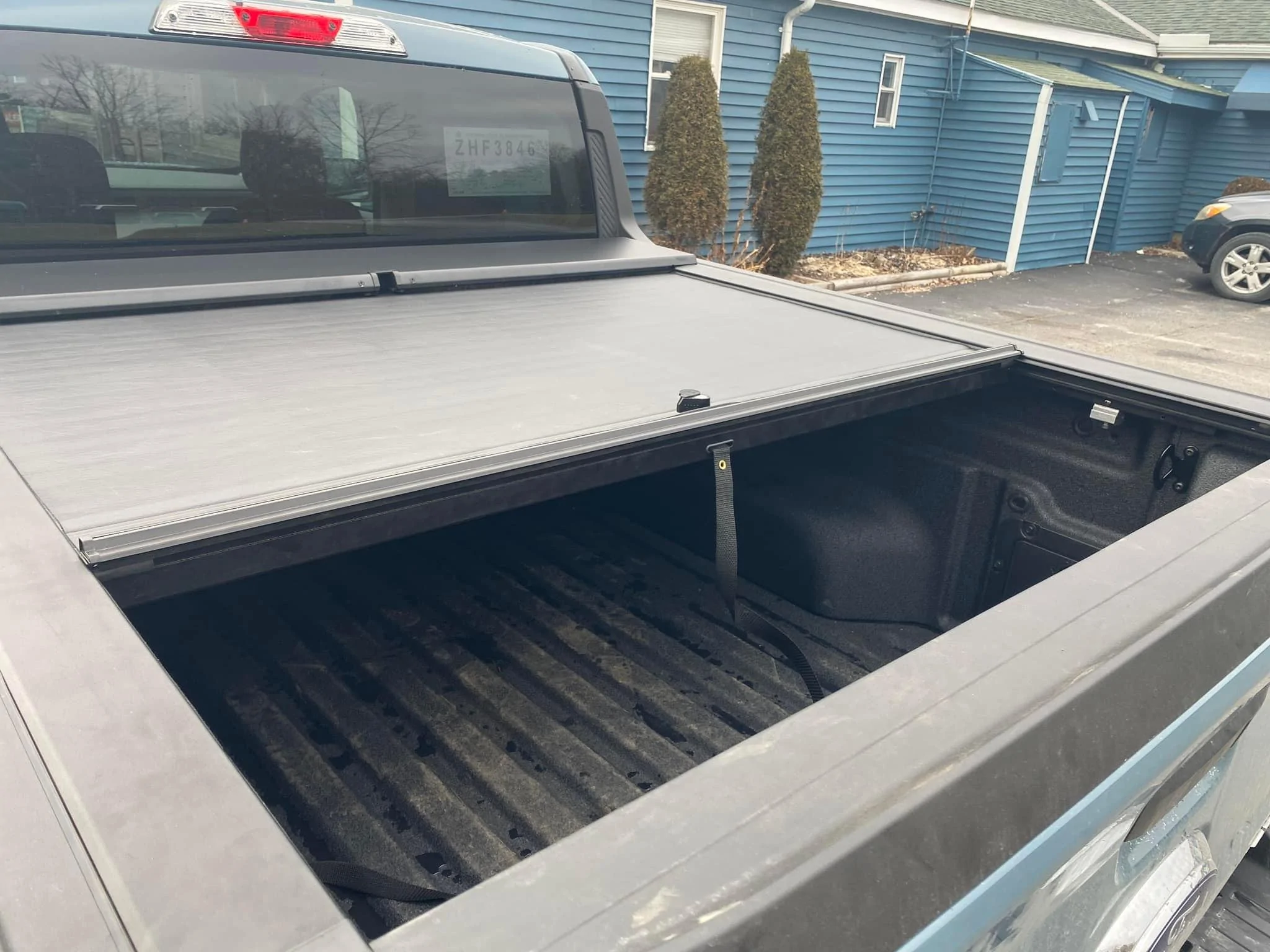 Ford Maverick Roll N Lock retractable bed cover installed 2022 Maverick Roll N Lock retractable bed cover tonneau 1