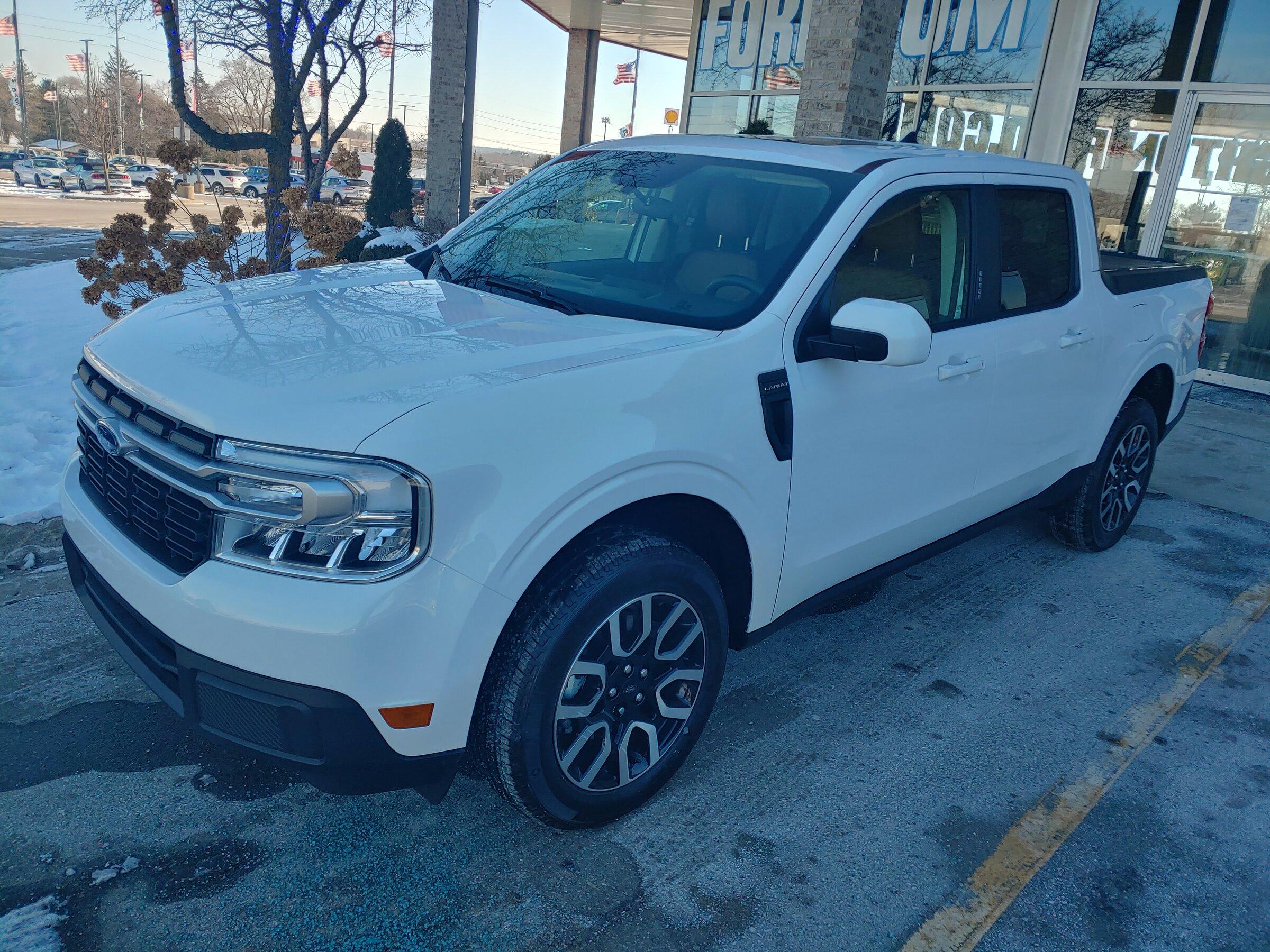 Ford Maverick Picking up White Lariat Hybrid tomorrow (maybe) 0108221254_HDR