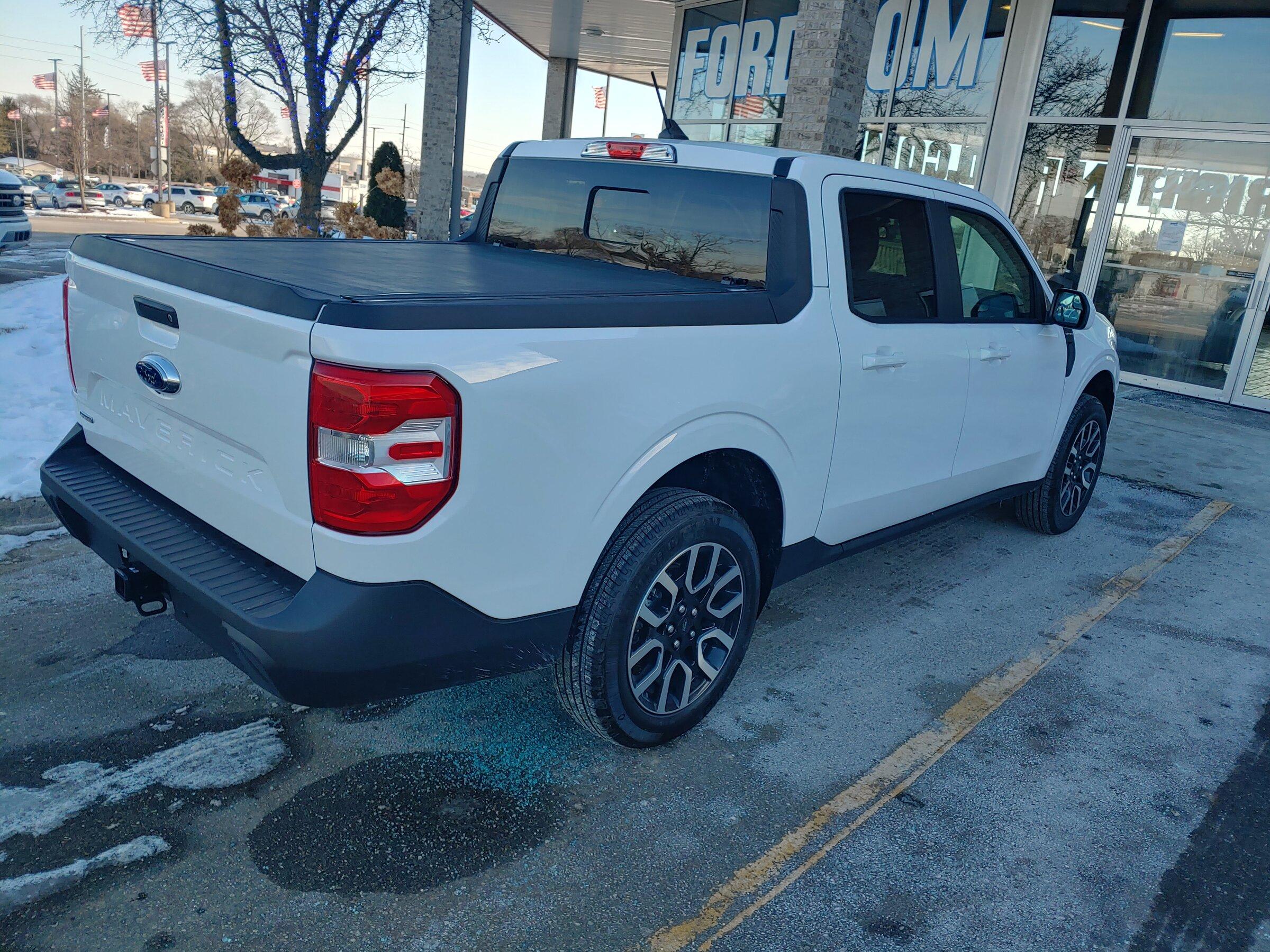Ford Maverick Picking up White Lariat Hybrid tomorrow (maybe) 0108221408_HDR