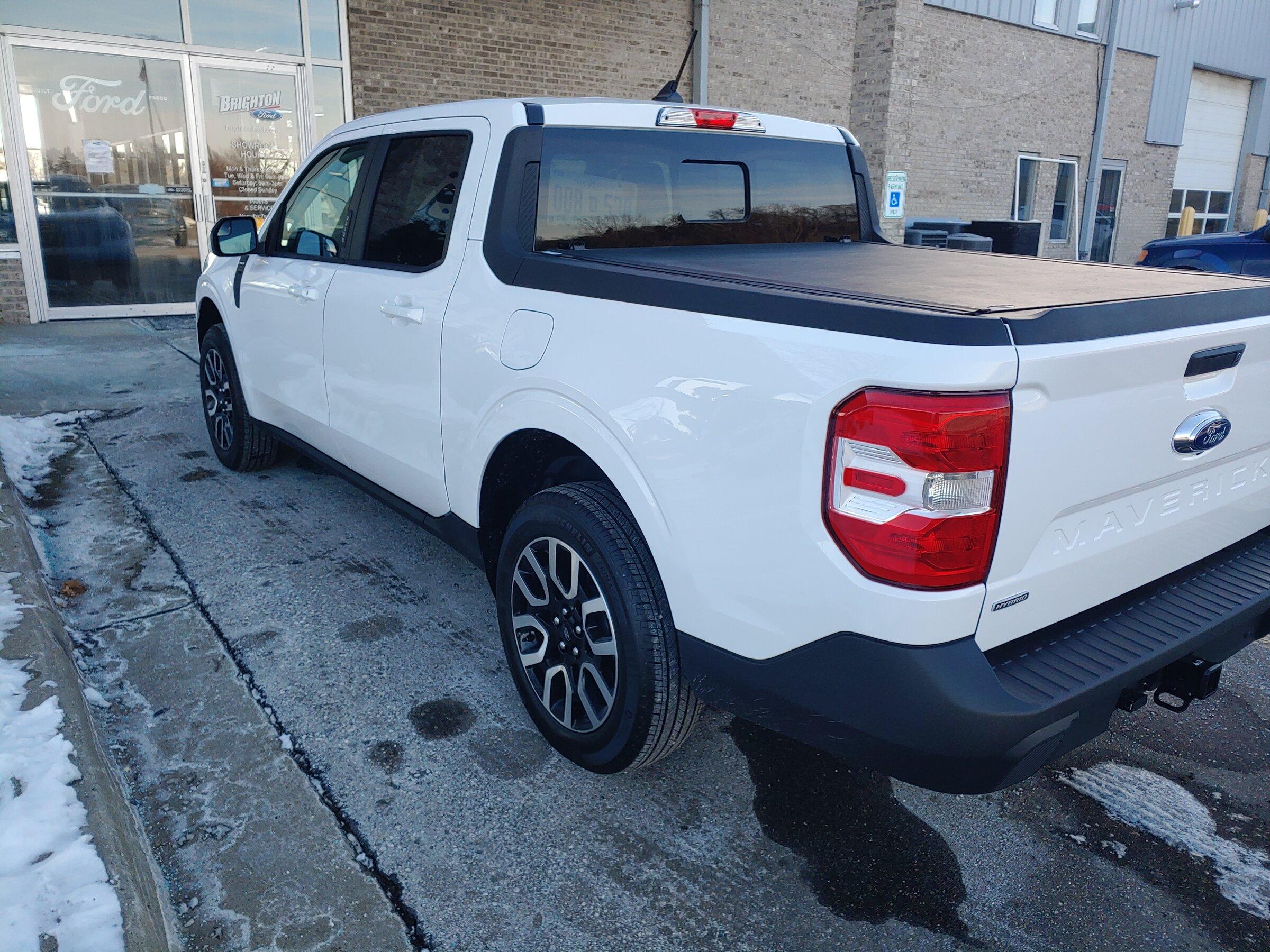 Ford Maverick Picking up White Lariat Hybrid tomorrow (maybe) 0108221408