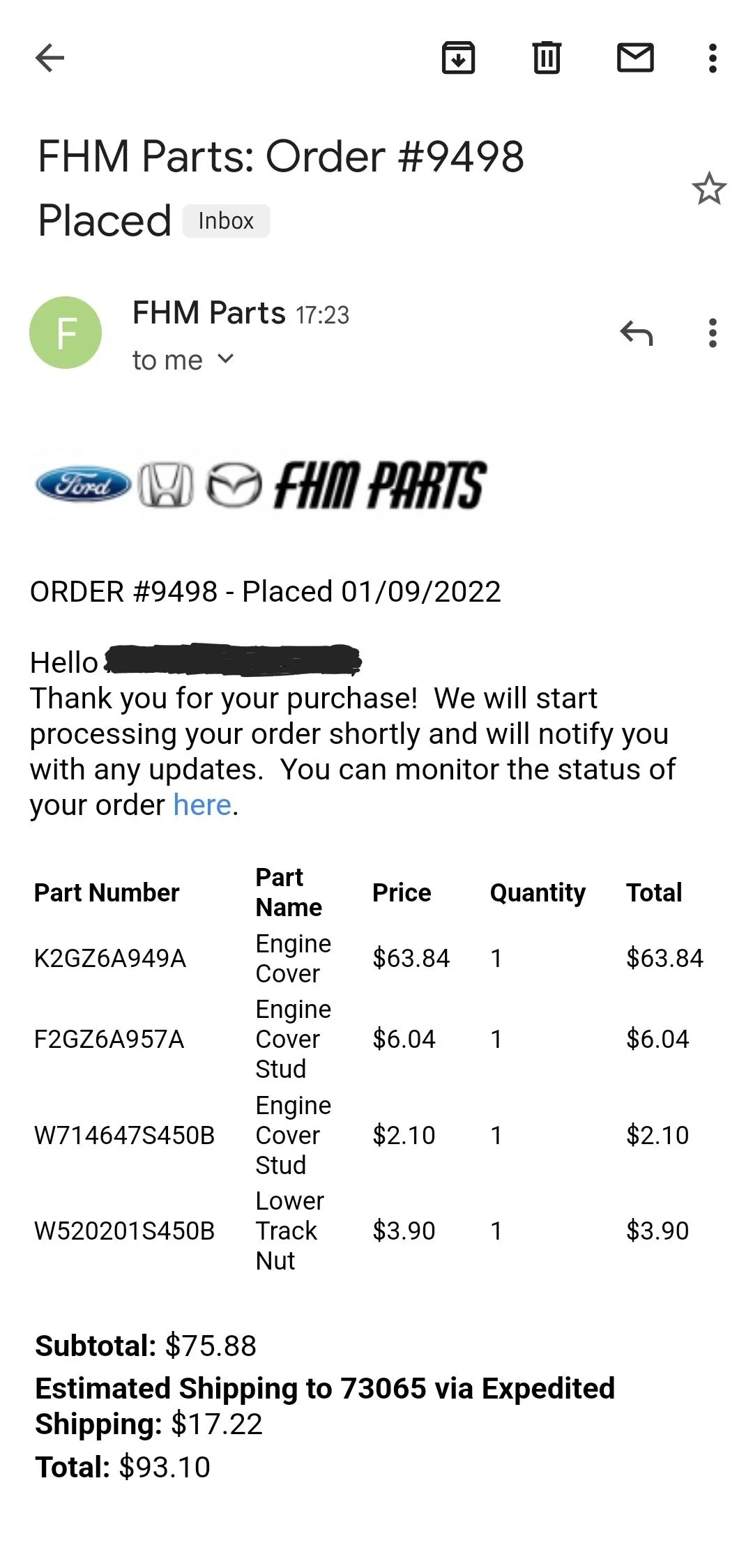 Ford Maverick Buschur's Maverick 2.0 oil separators DONE! Screenshot_20220109-173841_Gmail