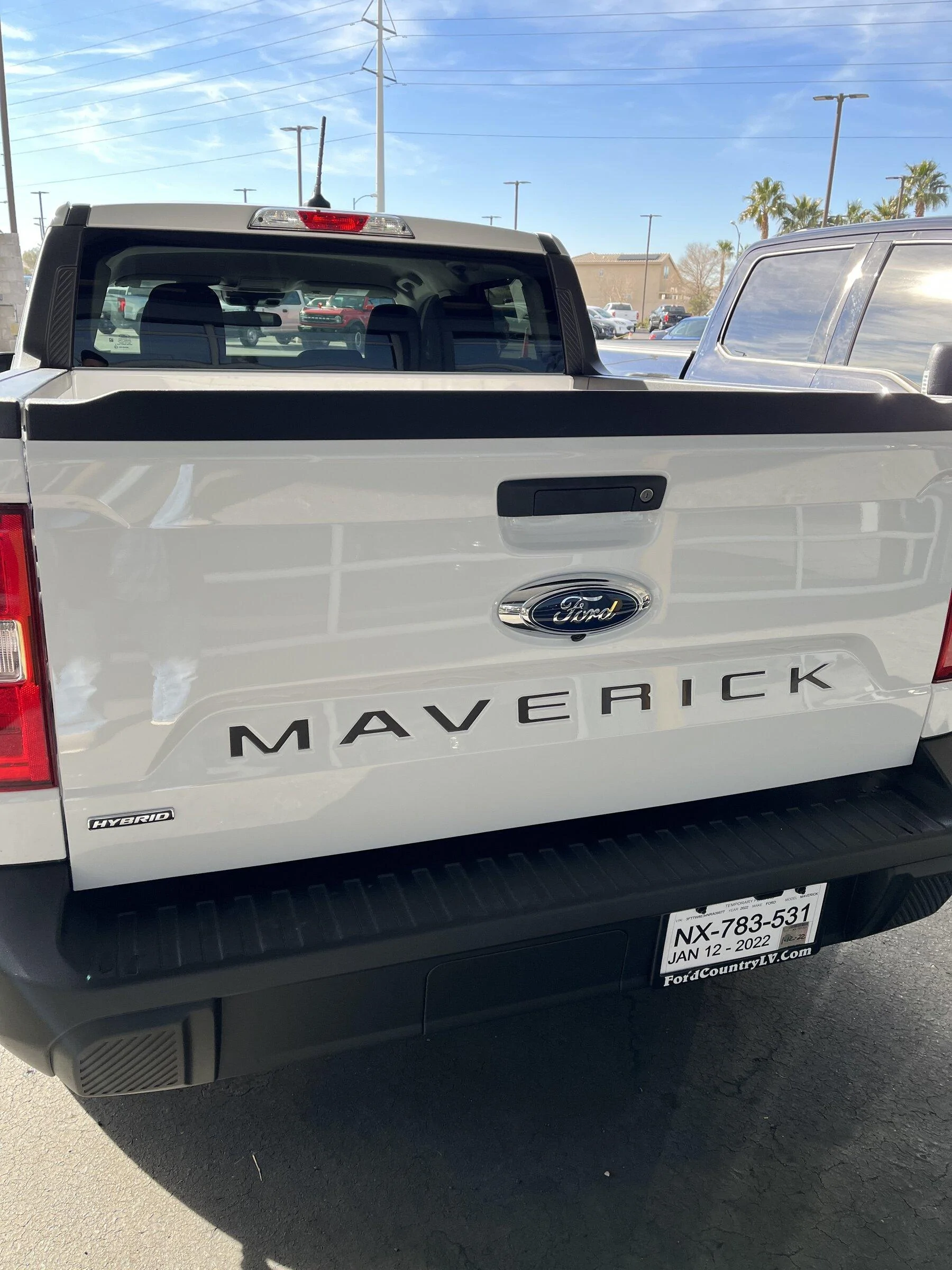 Ford Maverick Maverick vs Rivian parked side-by-side [NA Truck of the Year Finalists] IMG_8382