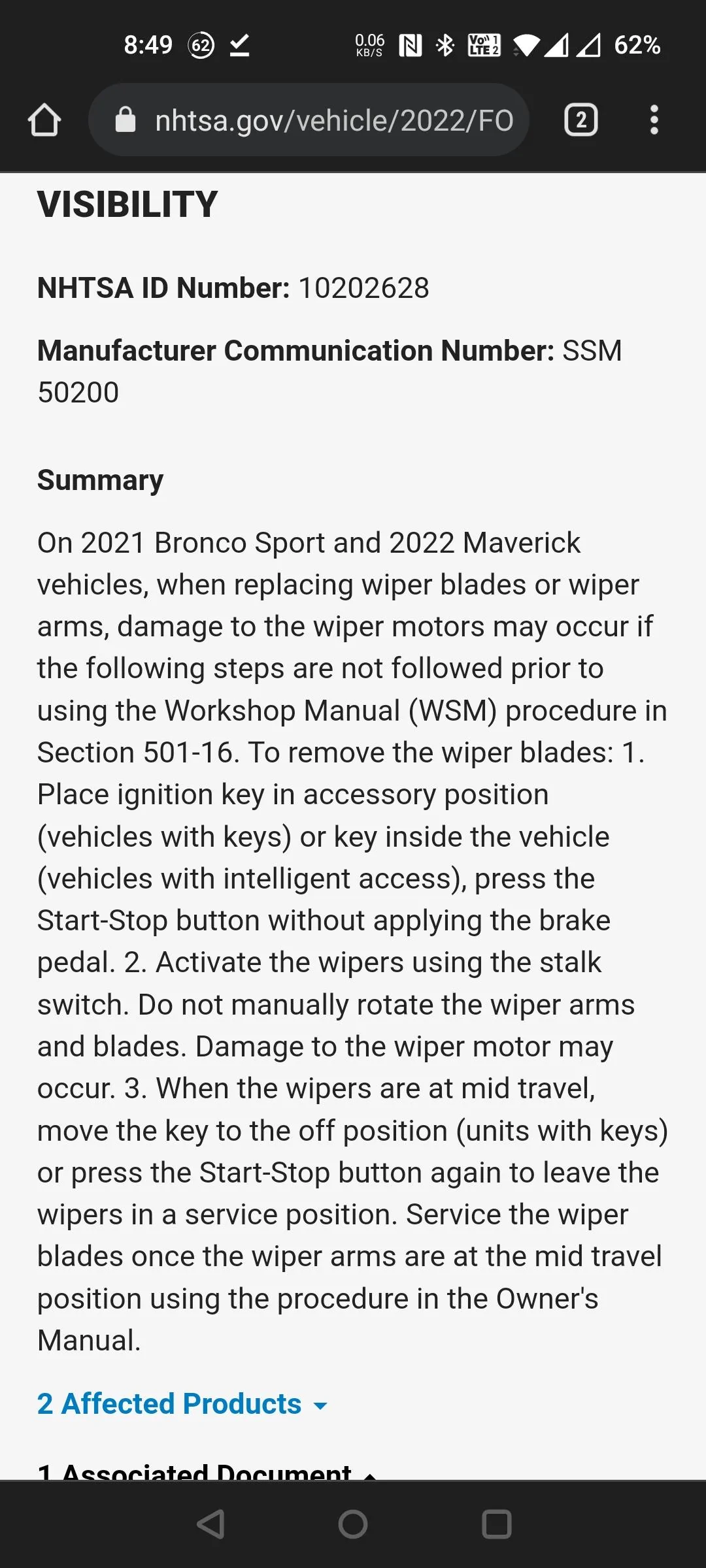Ford Maverick Wiper design Fail? Screenshot_20220109-204953
