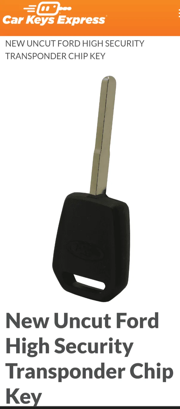 Ford Maverick Additional (non-fob) key? Screenshot_20220109-200259-274