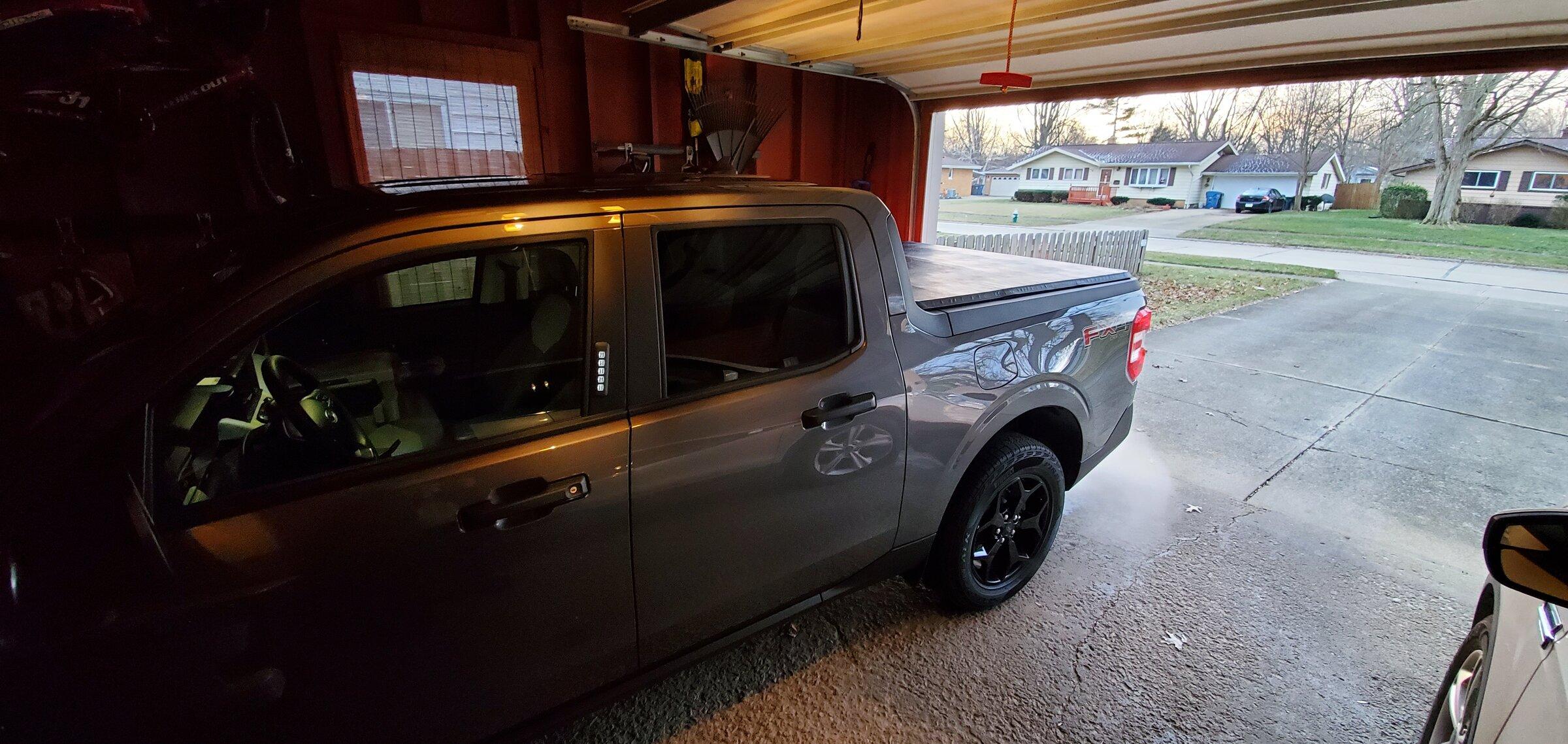 Ford Maverick Installed my Ford trifold soft tonneau cover 20220110_081941