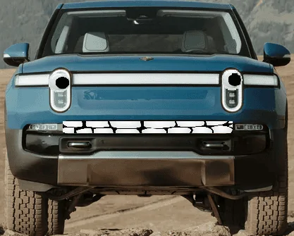 Ford Maverick Maverick vs Rivian parked side-by-side [NA Truck of the Year Finalists] Rivian