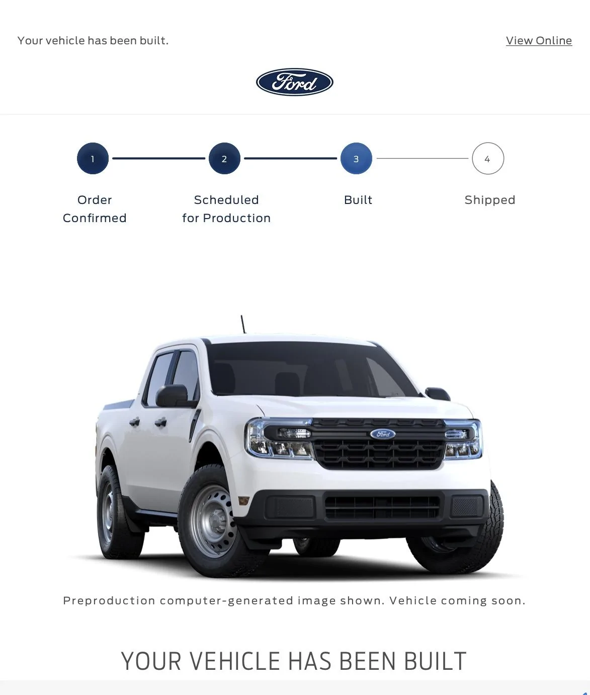 Ford Maverick Just received BUILT email from Ford 7CB47D96-E13F-4F6A-BA97-A5CBB358BC92