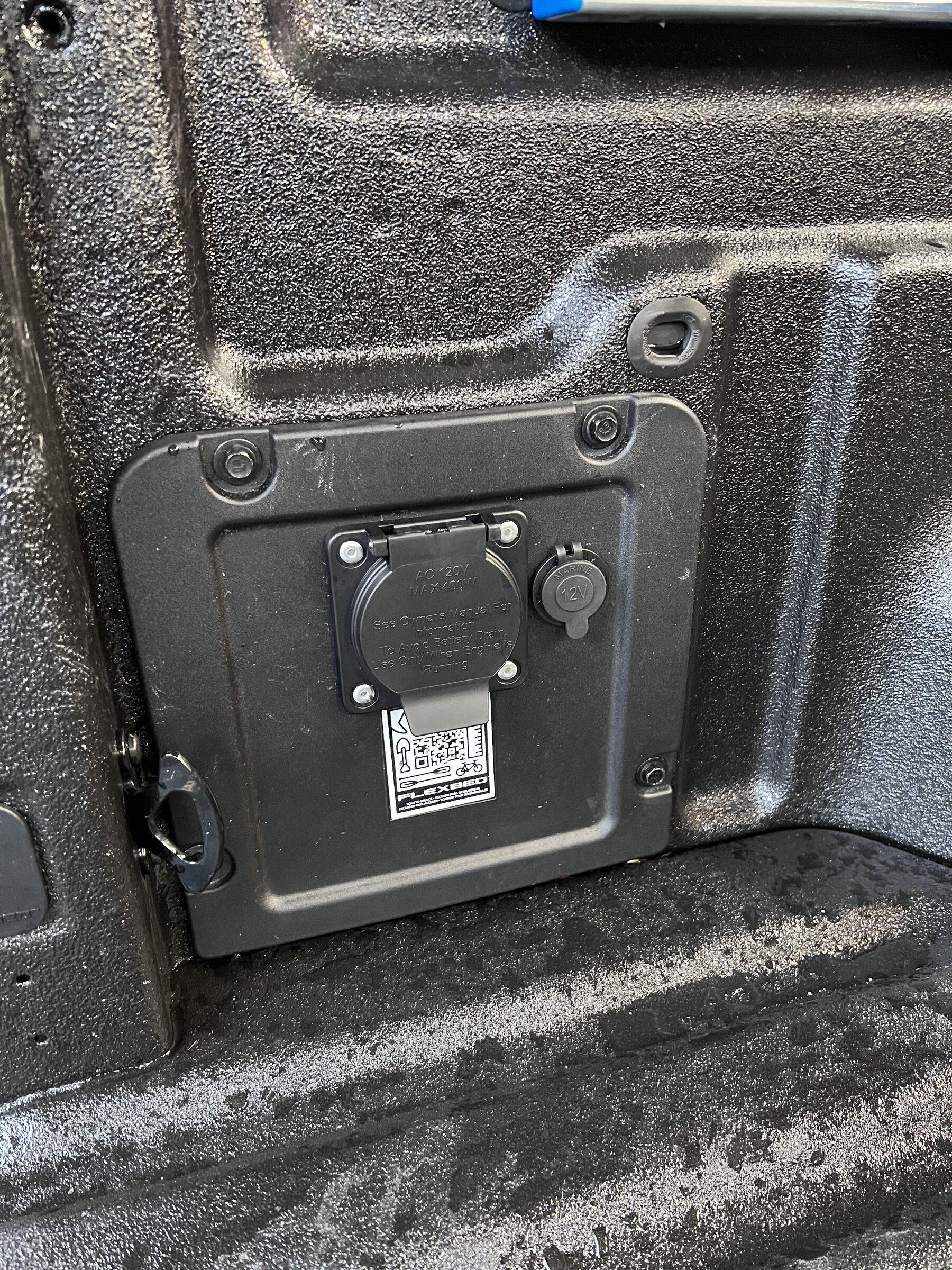 Ford Maverick Adding the 400 watt outlet to the bed... 26AD214D-CDDA-404D-9DB8-15ABC184D887