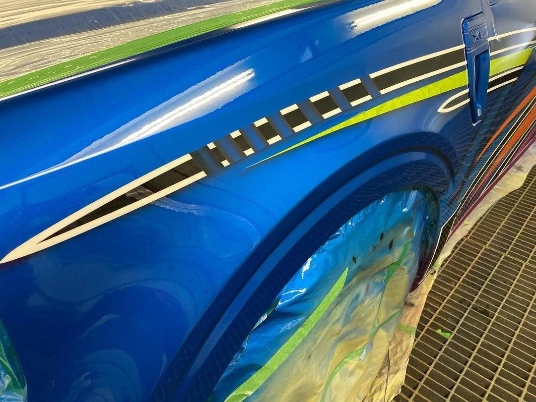 Ford Maverick Maverick Street Truck Build w/ Custom Paint, Graphics & Wheels 269884066_1665379930459900_1451223159133787900_n
