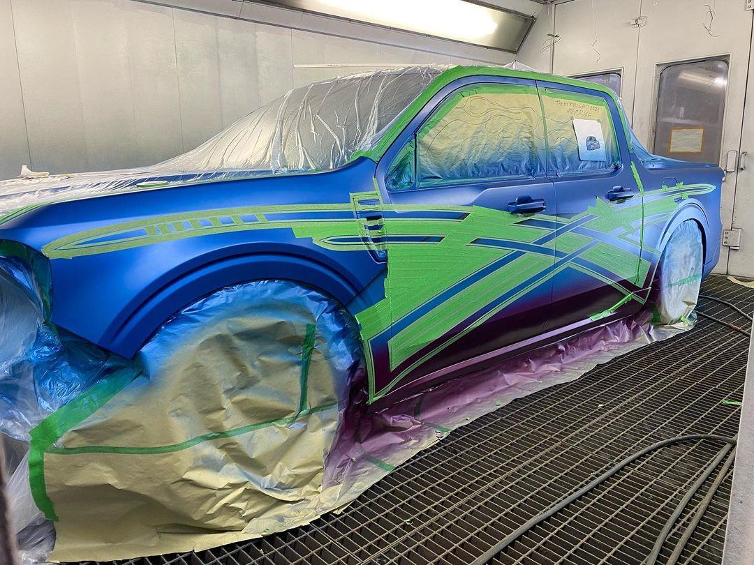 Ford Maverick Maverick Street Truck Build w/ Custom Paint, Graphics & Wheels 268423508_5125341727487677_1234333156213539254_n