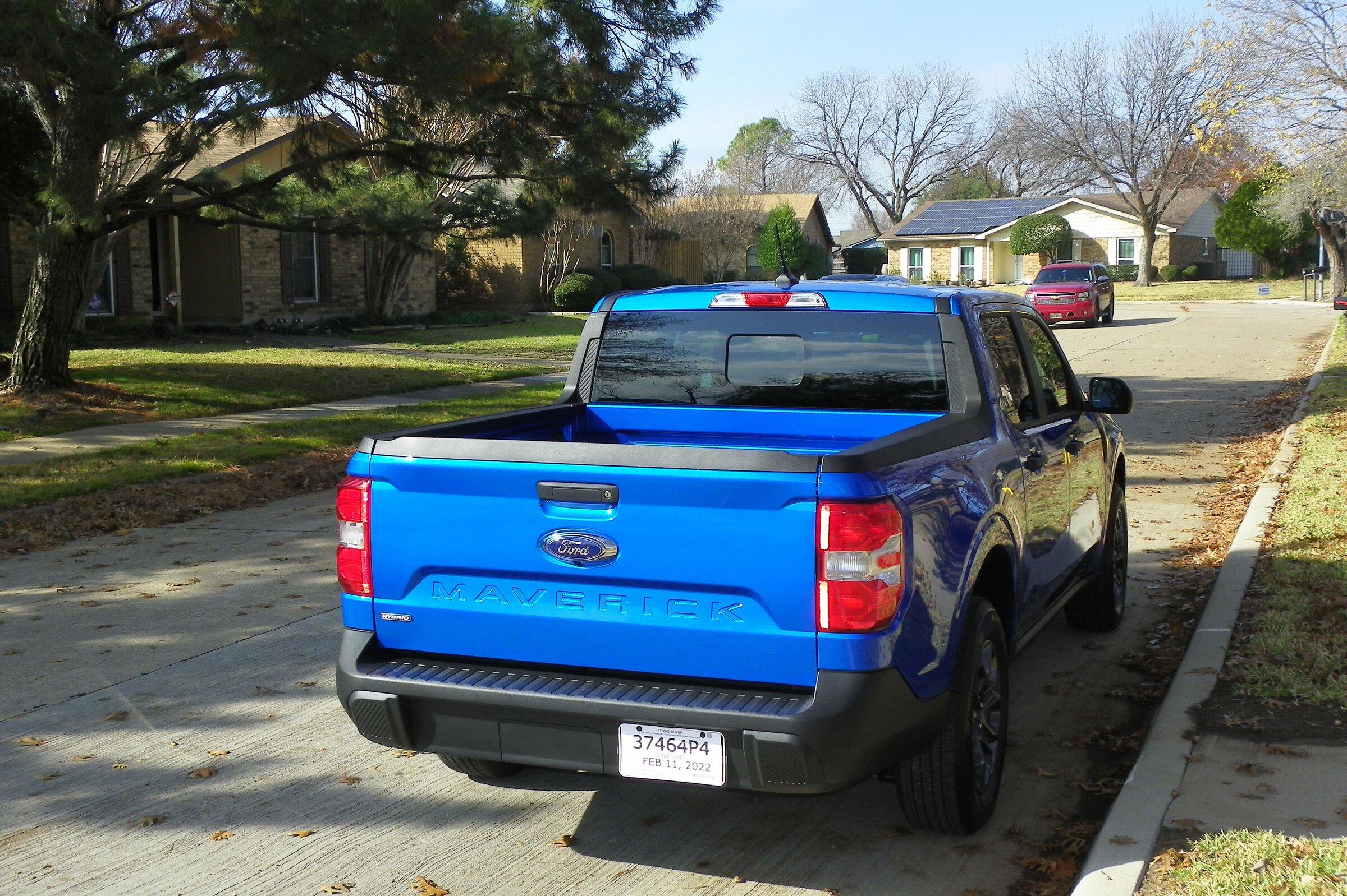 Ford Maverick VELOCITY BLUE Maverick Photos Thread Back View.JPG