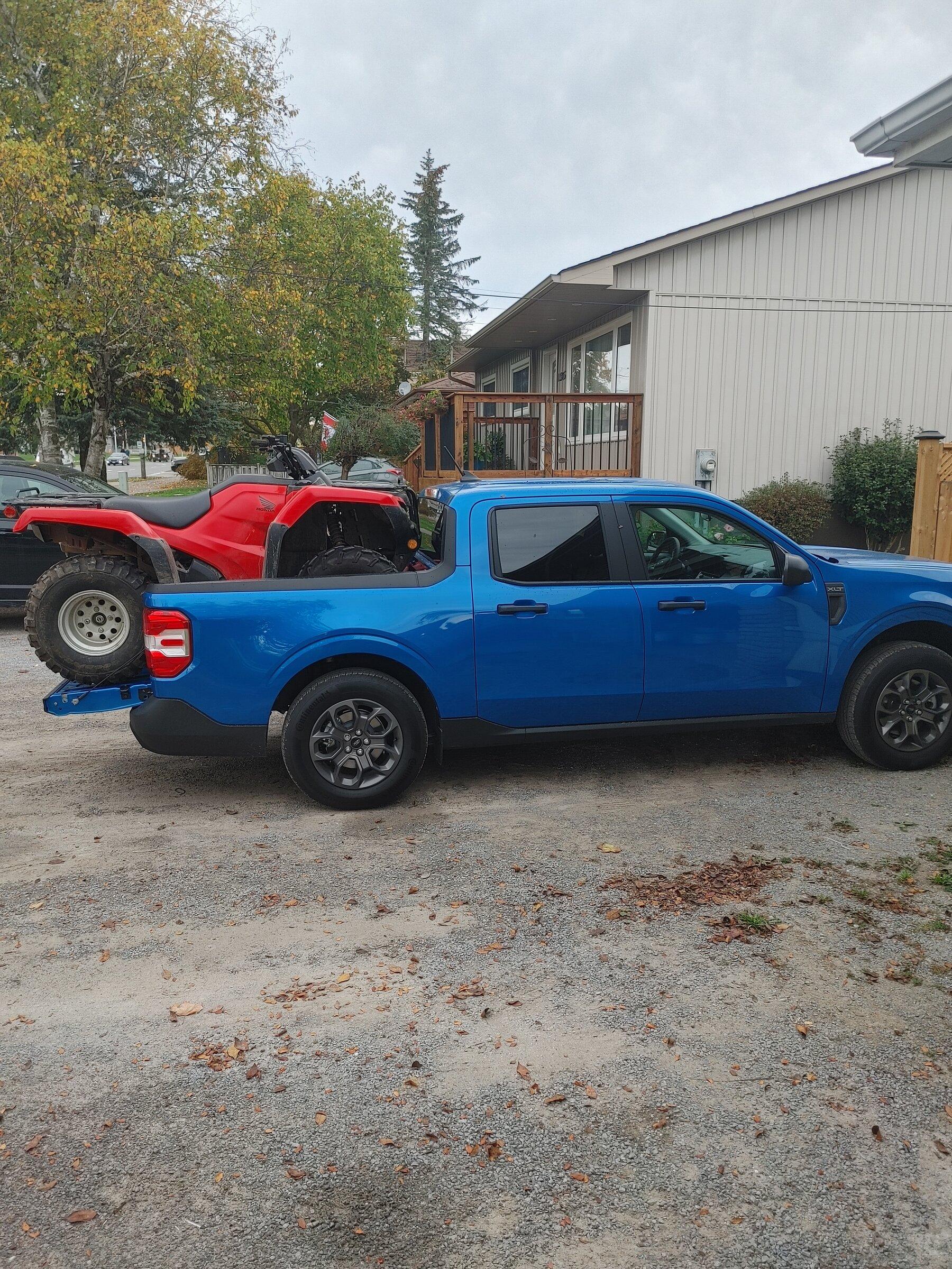 Ford Maverick Maverick EcoBoost hauled 750 lbs ATV for 8000 kms 20211015_101310_HDR