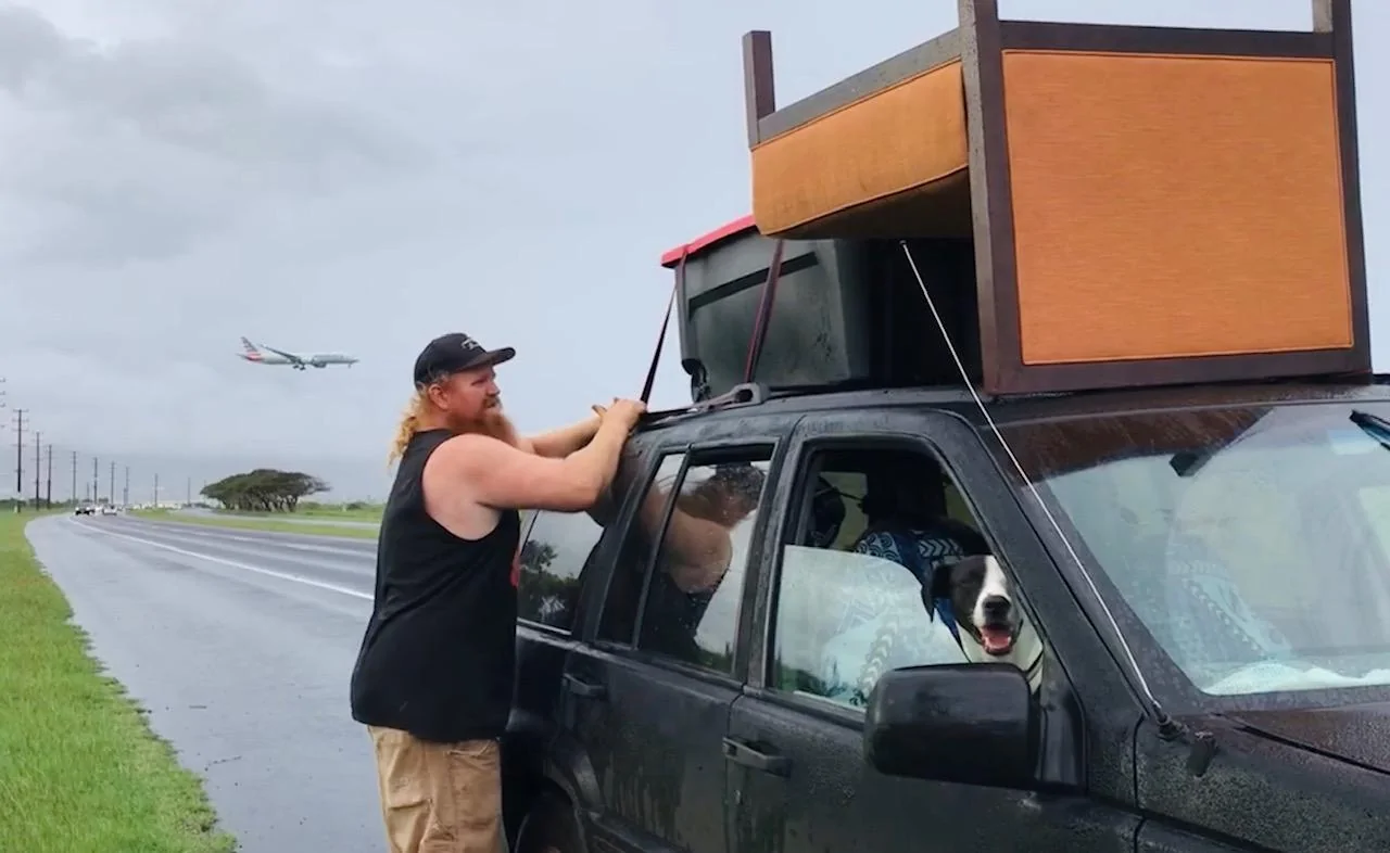 Ford Maverick Mavericks With Roof Racks & Cargo Carrier Box -- Yakima and Thule hillbillies