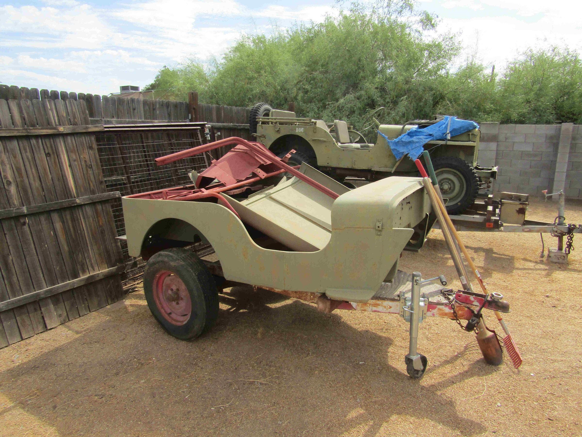 Ford Maverick Building a light utility trailer. Trailer01